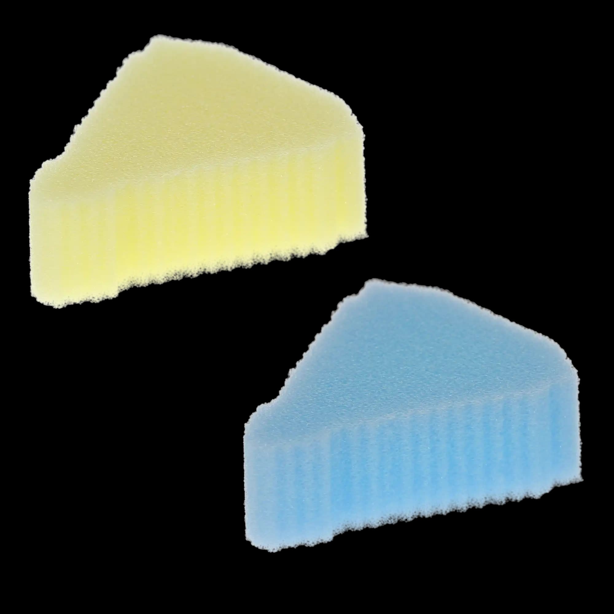 HSB Endo Foam Inserts, Triangle, Blue/Yellow, 48/Pk, 108181 thumbnail 4