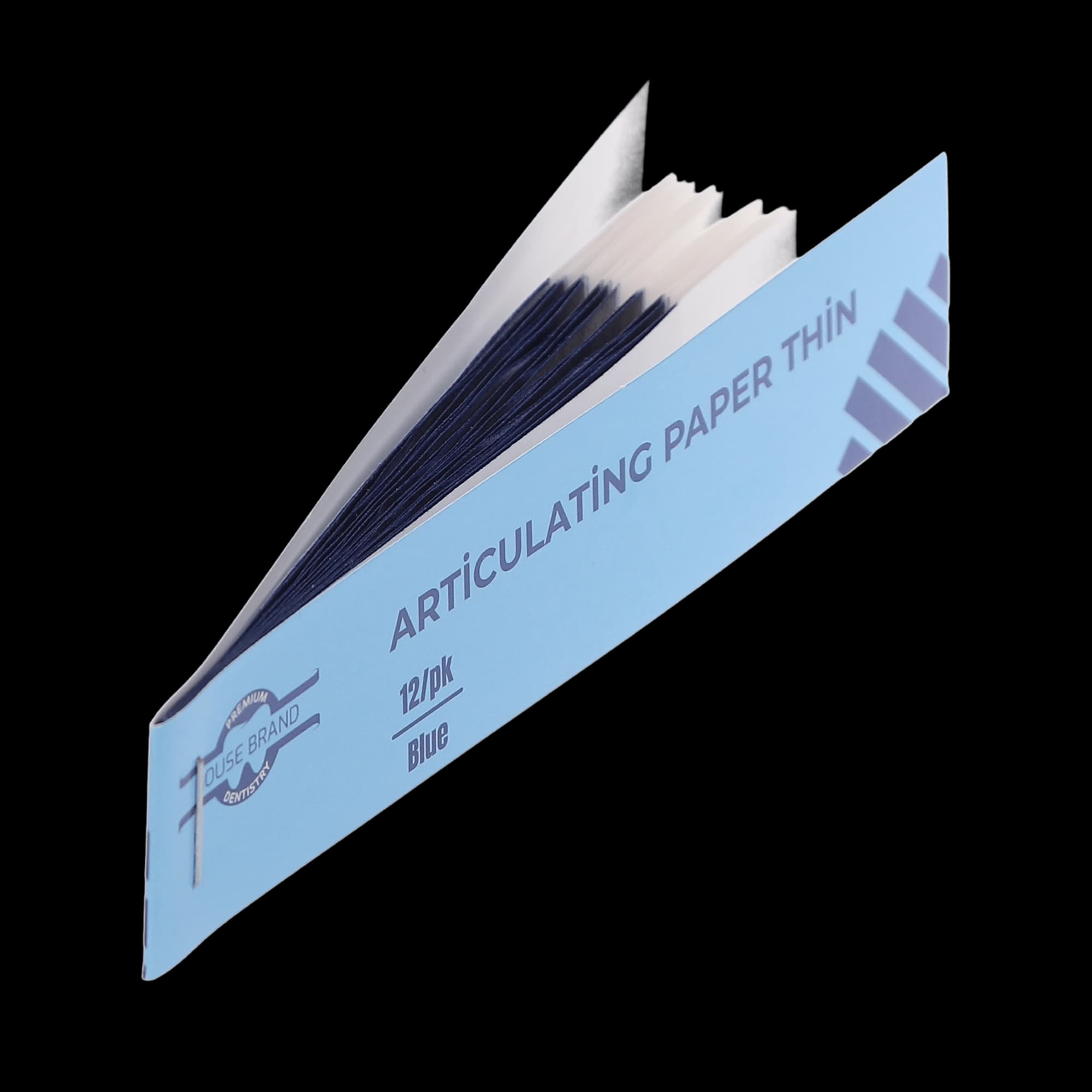 Articulating Paper Strips, Thin, 71 Microns, Blue, 144/Pk, 400953 thumbnail 2