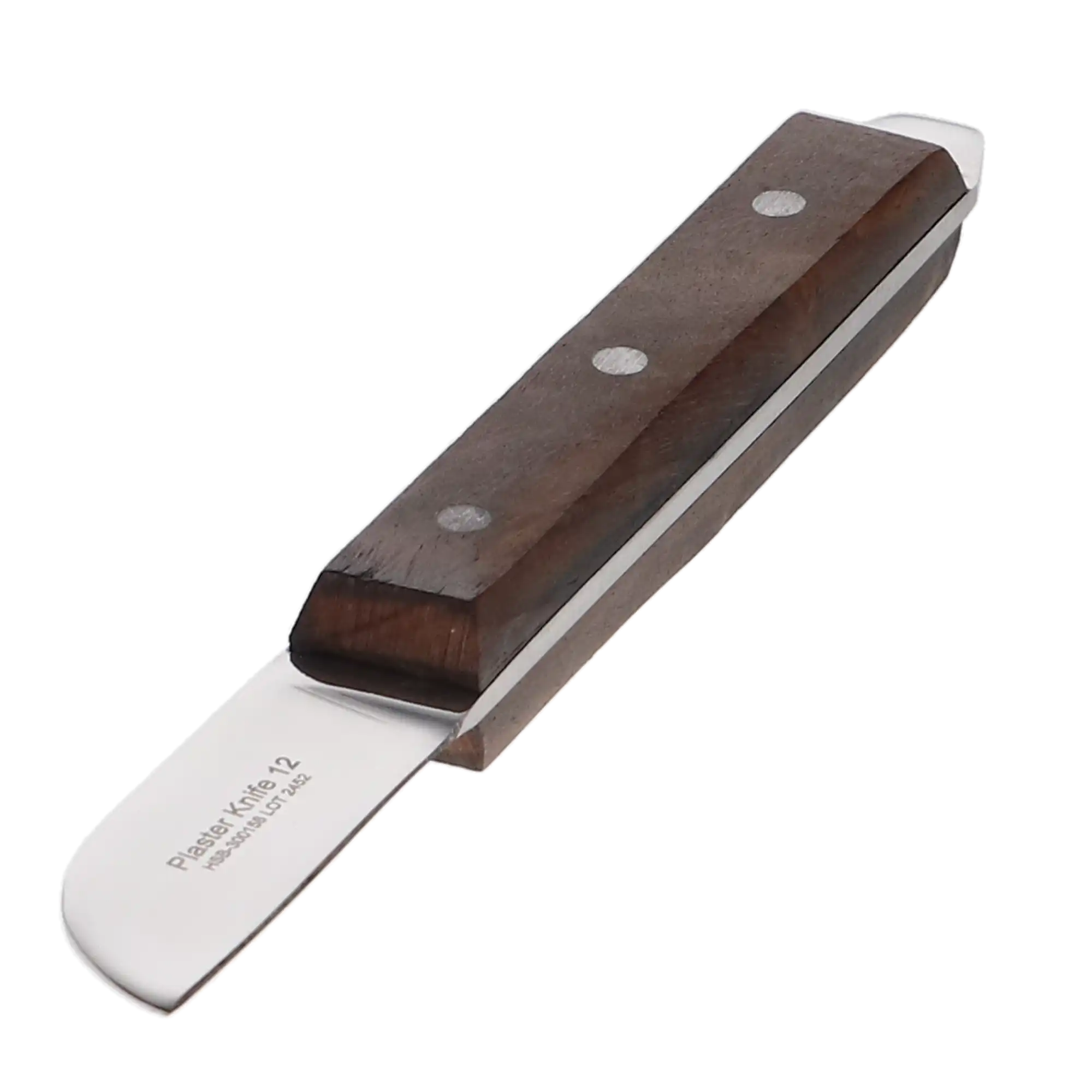 HSB Plaster Knife #12, 2" Blade, Stainless Steel with Wooden Handle, 300158 thumbnail 2