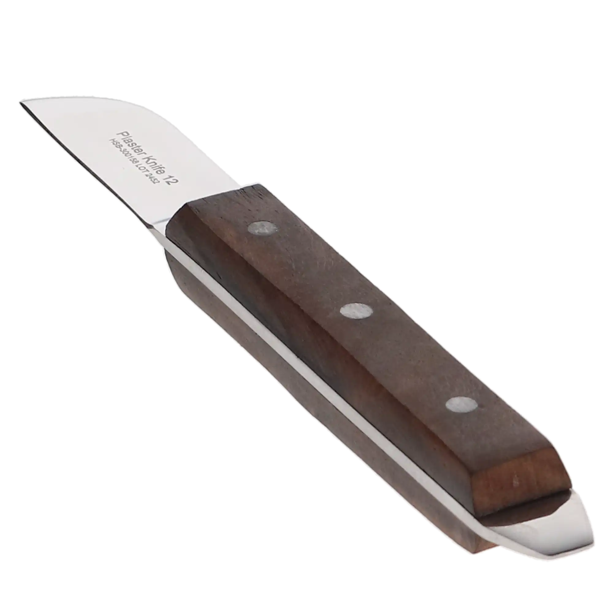 HSB Plaster Knife #12, 2" Blade, Stainless Steel with Wooden Handle, 300158 thumbnail 3