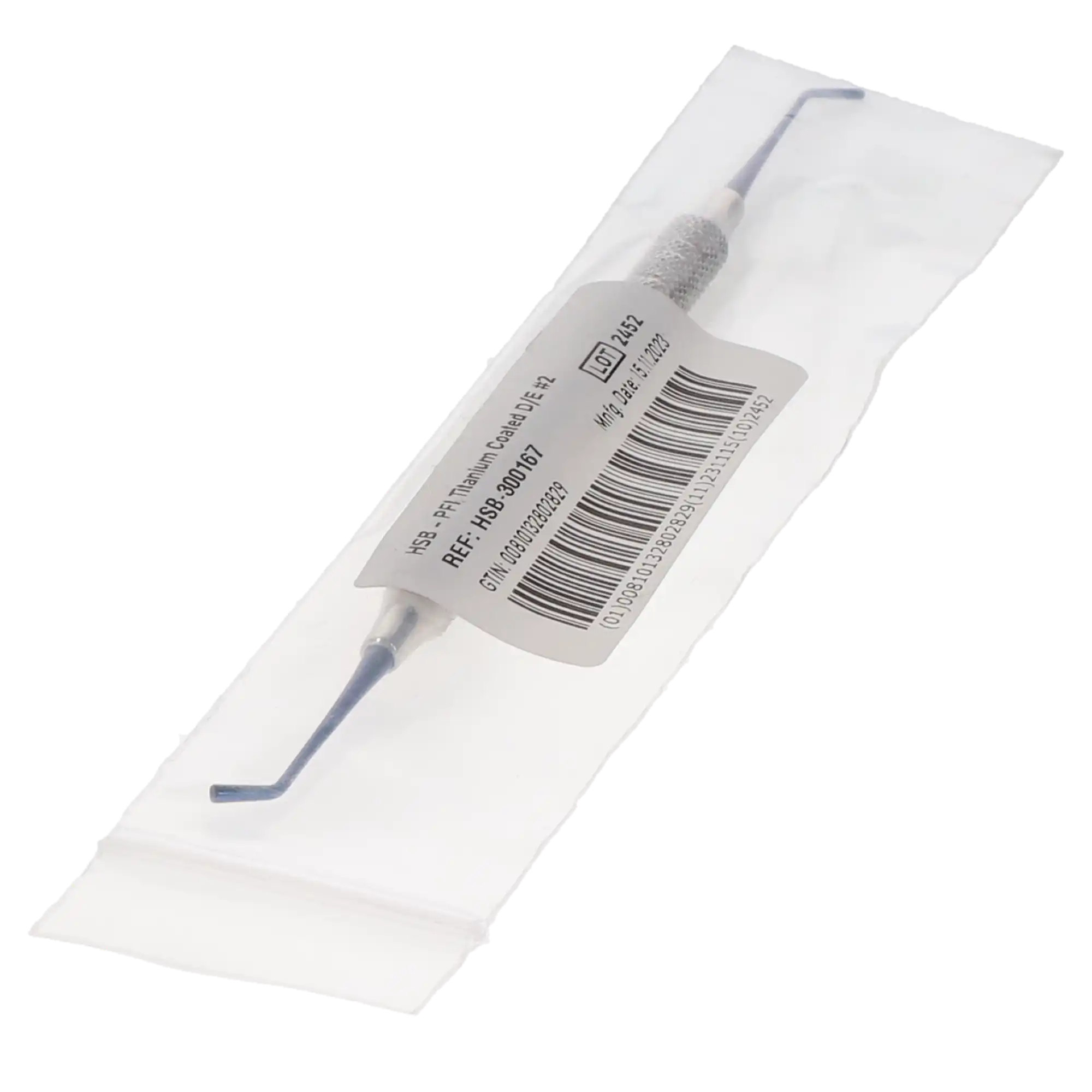 HSB Plastic Filling Instrument, PFI, Titanium-Coated, Double-End, #2, 1/Pk, 300167 thumbnail 3