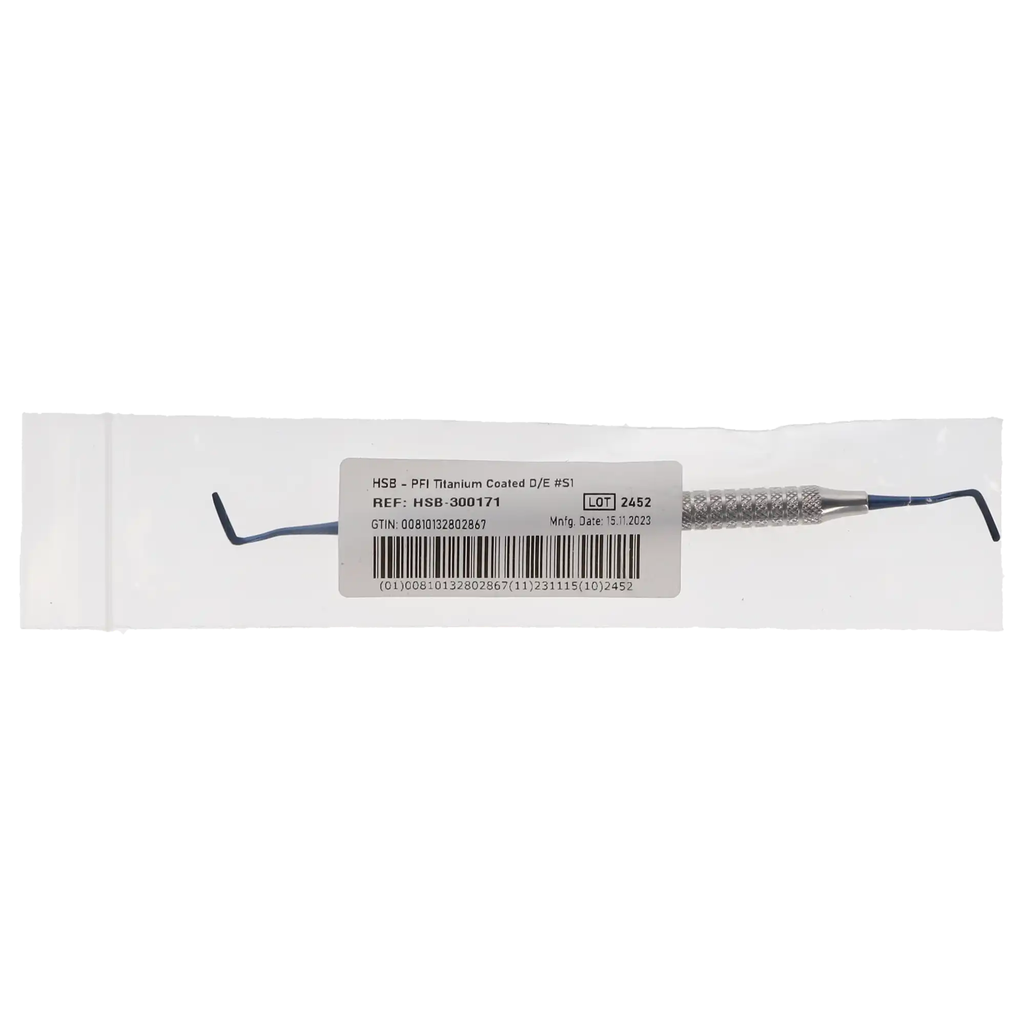Plastic Filling Instrument, PFI, Titanium-Coated, Double-End, #S1, 1/Pk, 300171 thumbnail 4