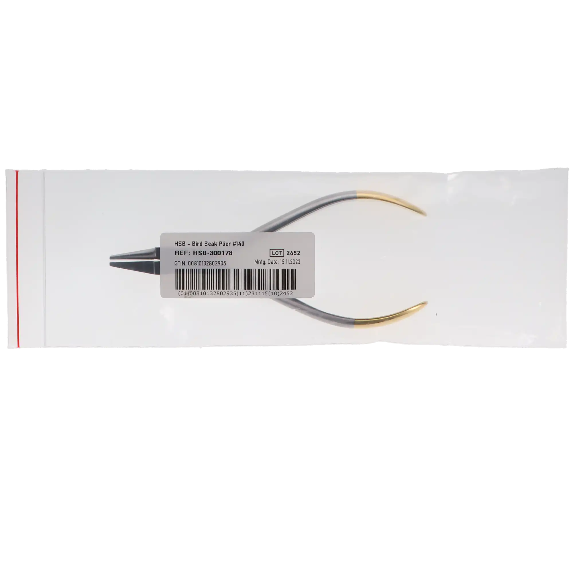 Orthodontic Pliers, Bird Beak, Long, #140, 1/Pk, 300178 thumbnail 4