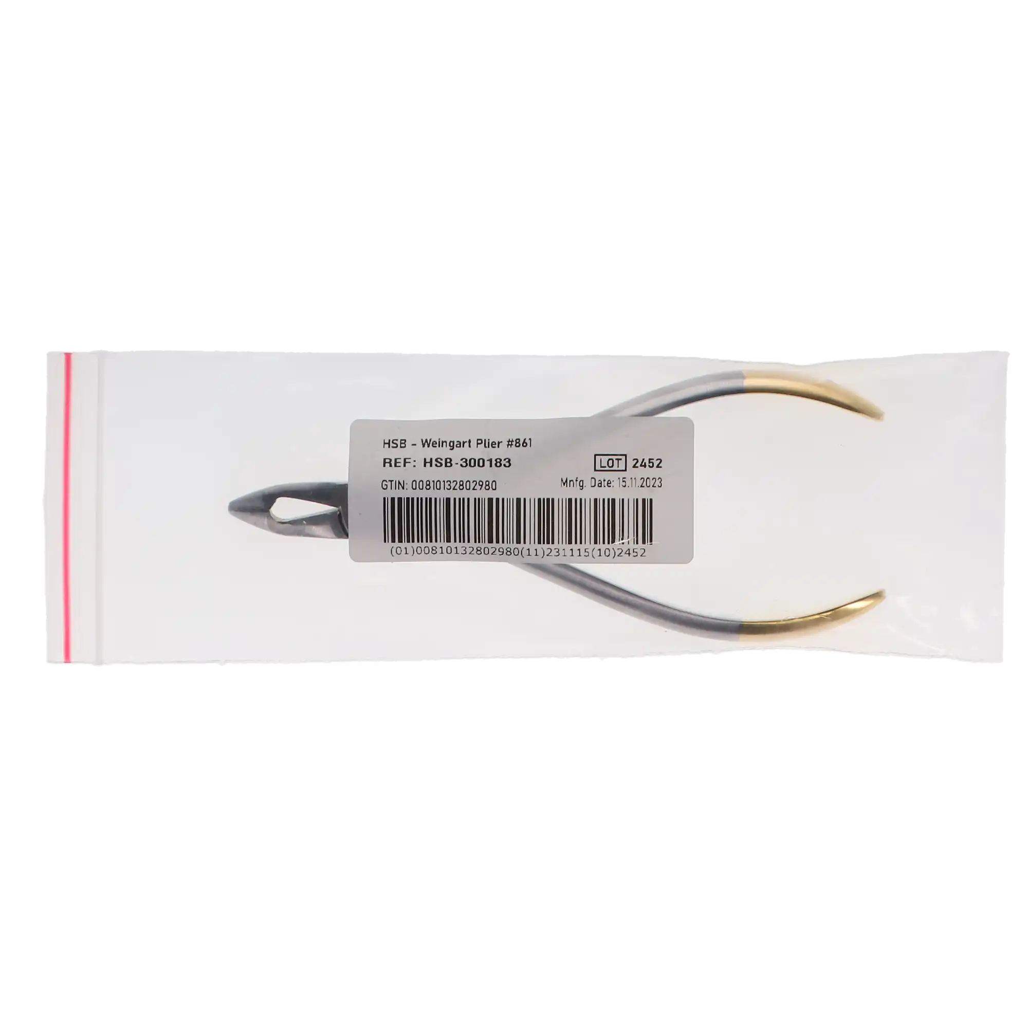 HSB Weingart Plier #861, Tungsten Carbide Tips, 1/Pk, 300183 thumbnail 4