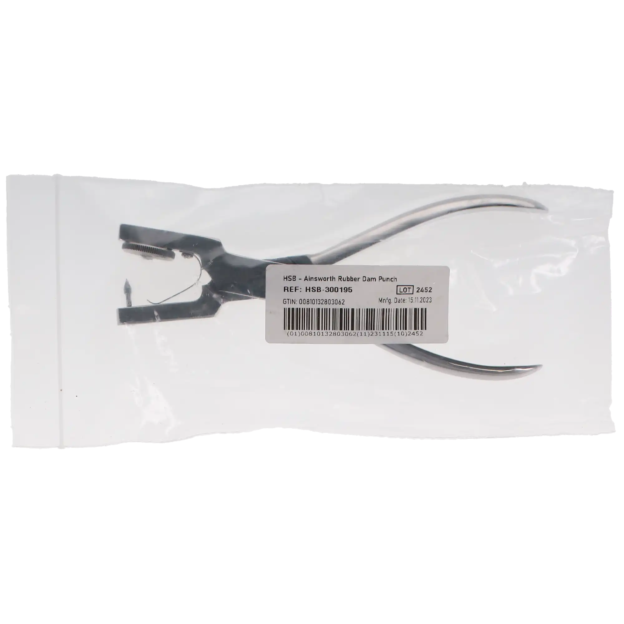 Ainsworth Rubber Dam Punch, 17cm, 5 Hole Sizes, 1/Pk, 300195 thumbnail 4
