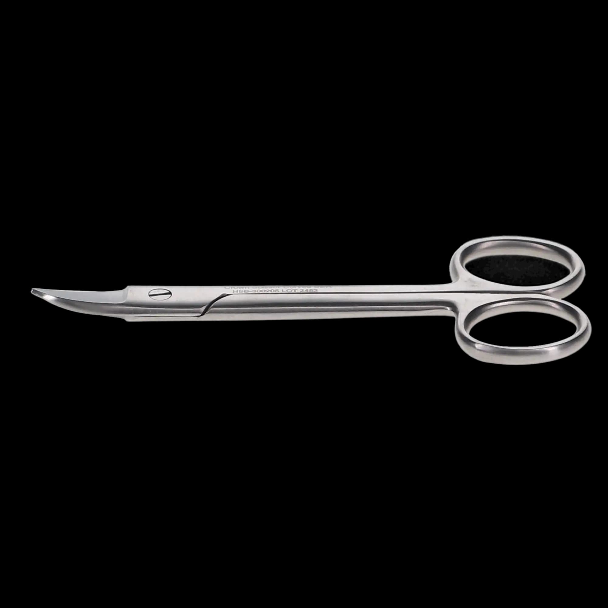 HSB Crown Scissors, 4.5" Curved, Serrated, 1/Pk, 300205 - Crown Scissors, 4.5", Curved, Serrated, 1/Pk, 300205 - Image 1