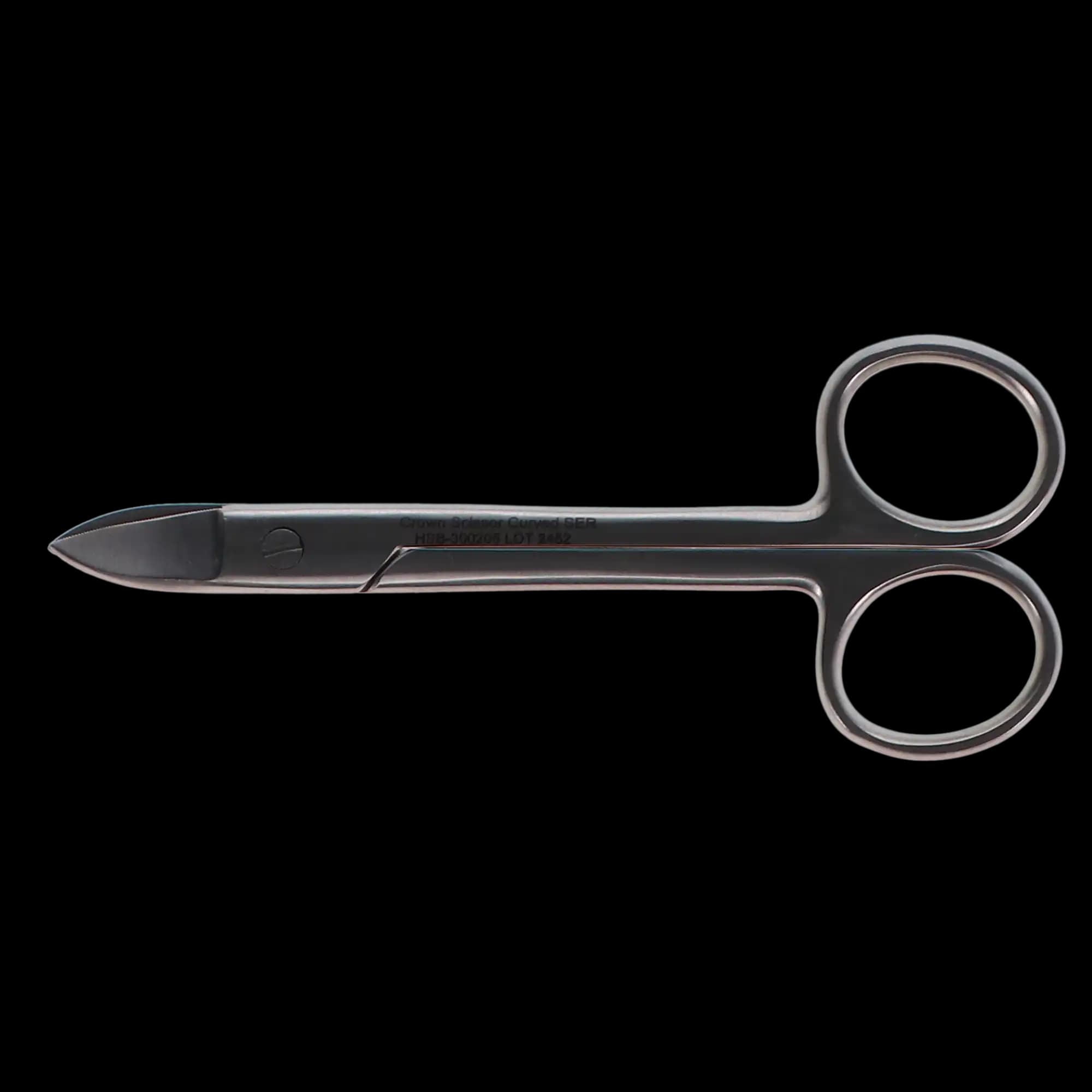 HSB Crown Scissors, 4.5" Curved, Serrated, 1/Pk, 300205 thumbnail 5
