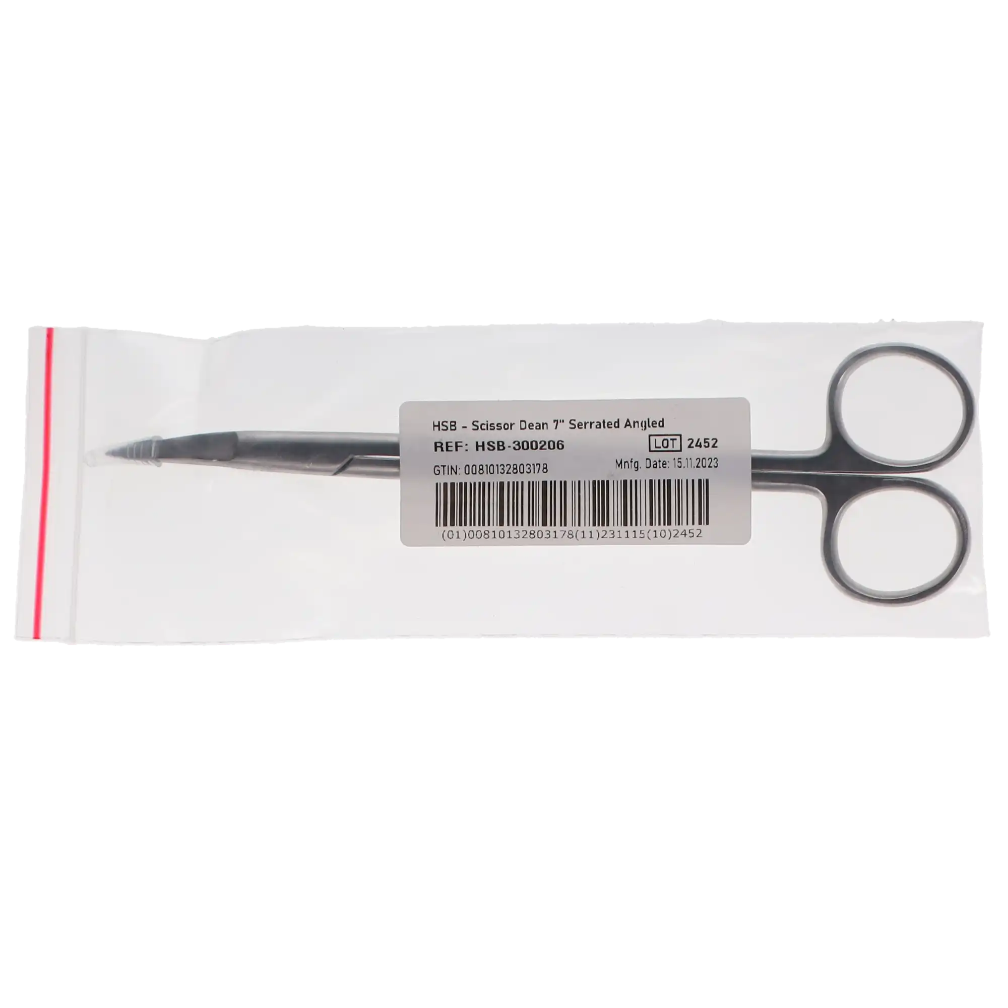 Dean Scissors, 7", Angled, Serrated, 1/Pk, 300206 thumbnail 4