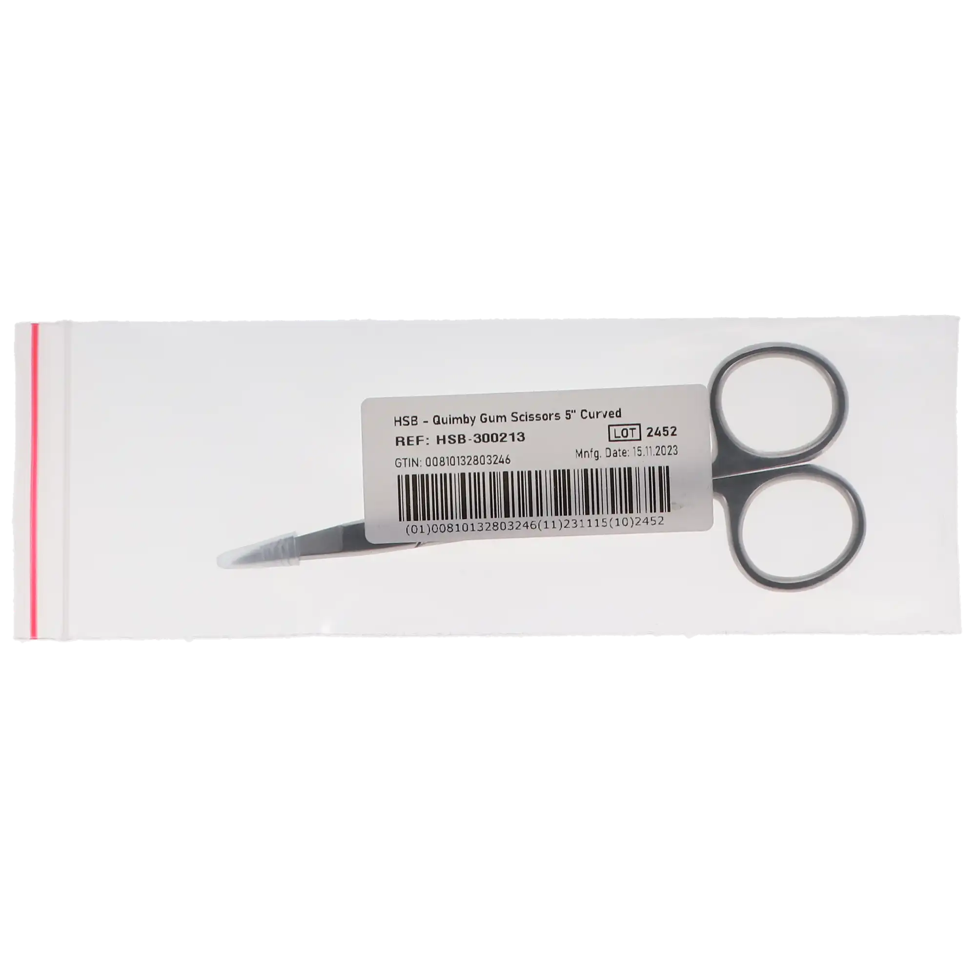 Quimby Gum Scissors, 5", Curved, 1/Pk, 300213 thumbnail 4