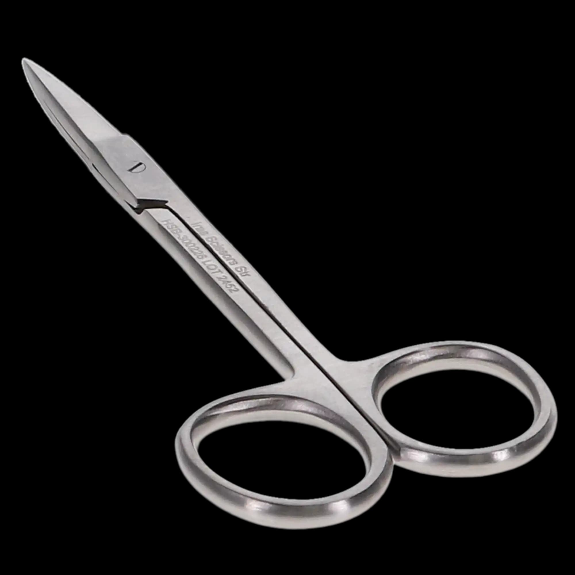 HSB Iris Gum Scissors, 4.5" (11.5 cm), Straight, Flat Blades, Stainless Steel, 1/Pk, 300226 thumbnail 3