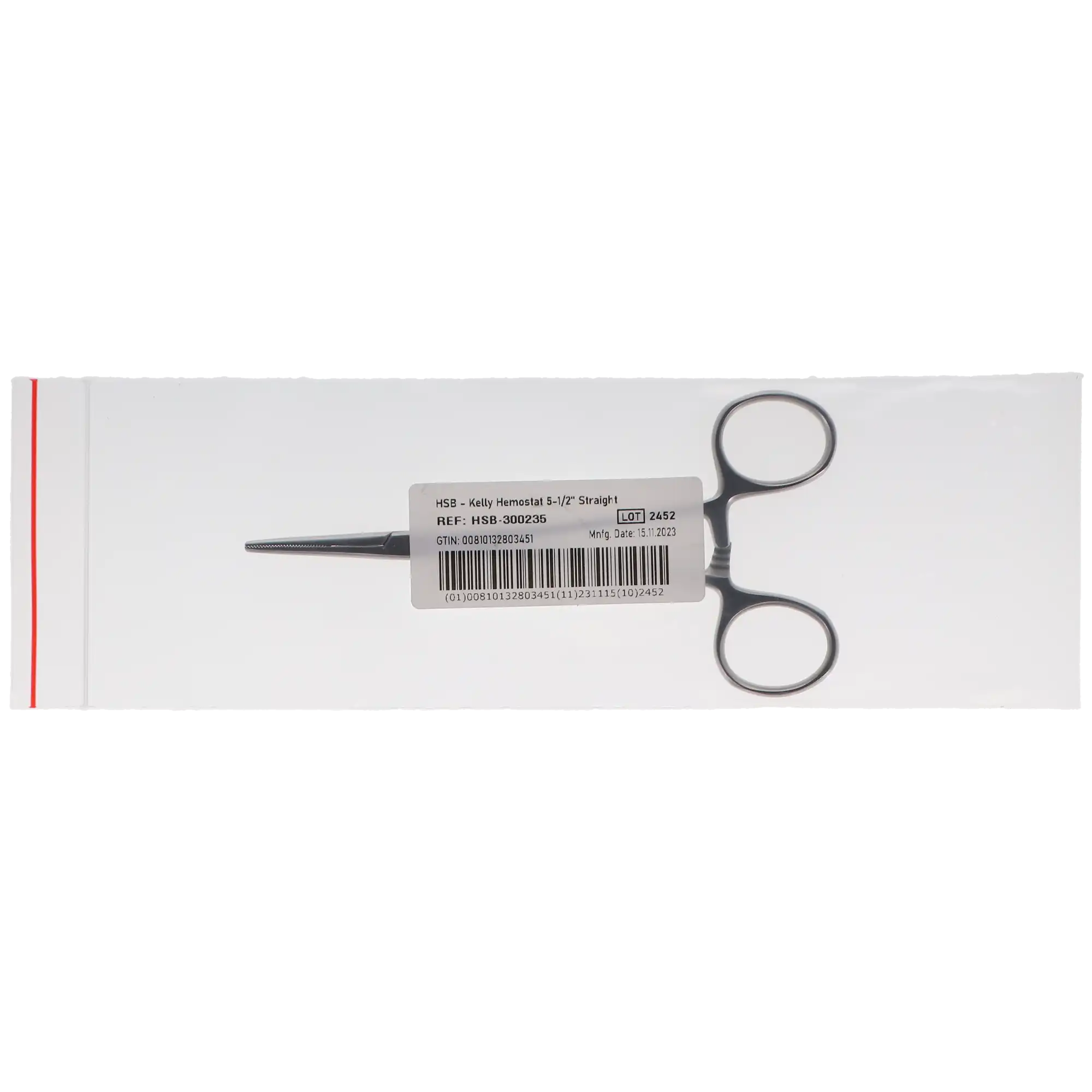 Kelly Hemostatic Forceps, Straight, 5.5", 1/Pk, 300235 thumbnail 4