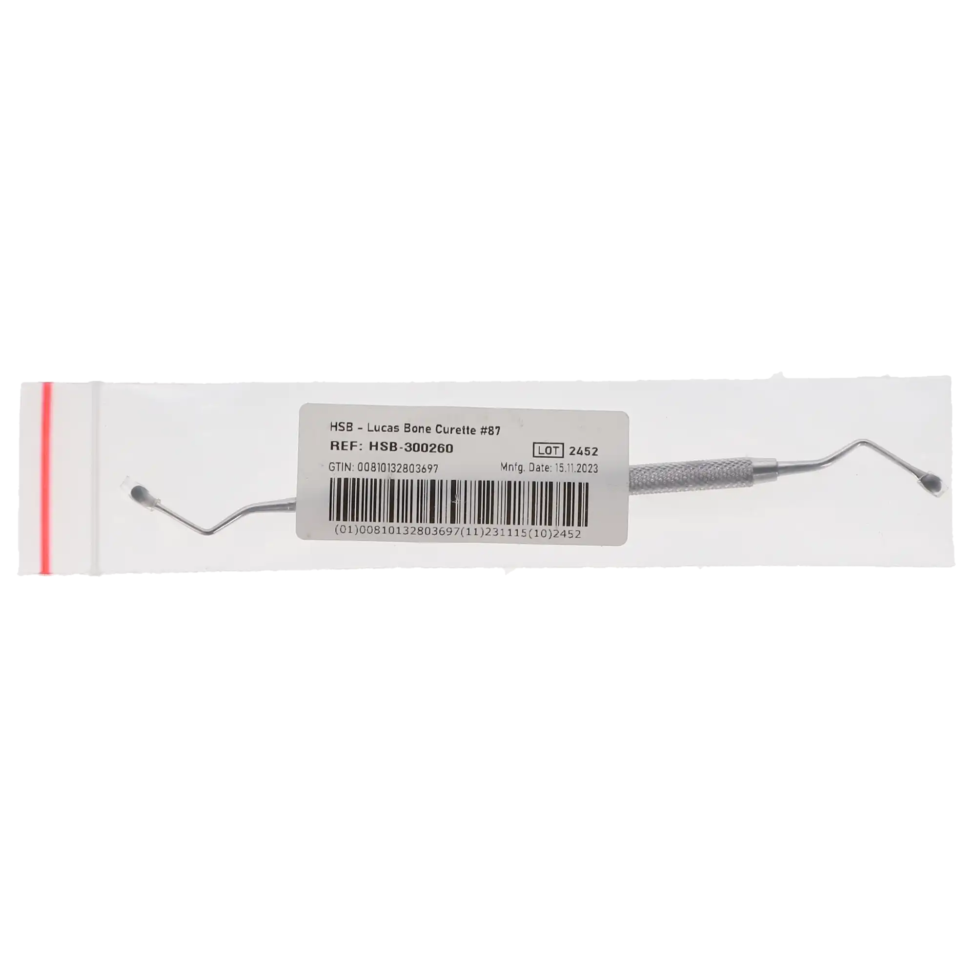 Lucas Spoon Shape Surgical Curette, #87, 3.5 mm, 1/Pk, 300260 thumbnail 4