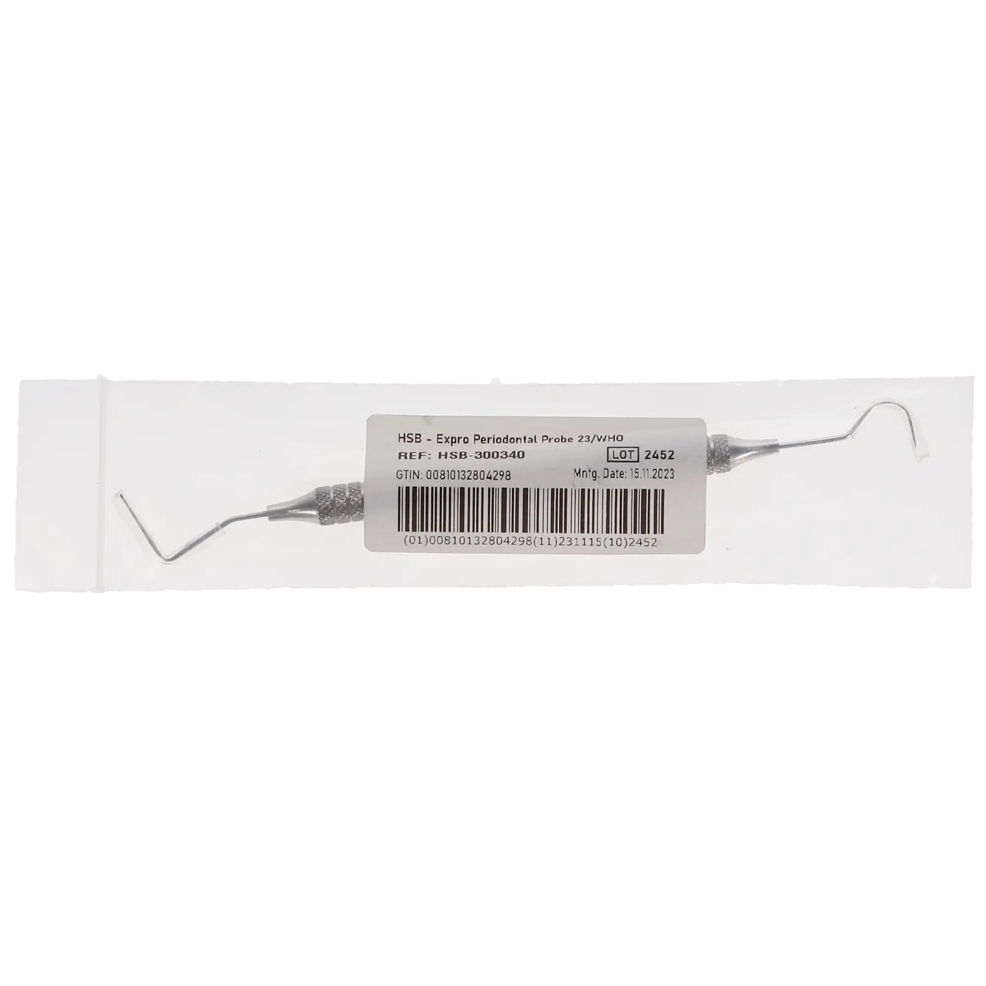 Expro Periodontal Probe, Double-Ended, #23/WHO, 1/Pk, 300340 thumbnail 4