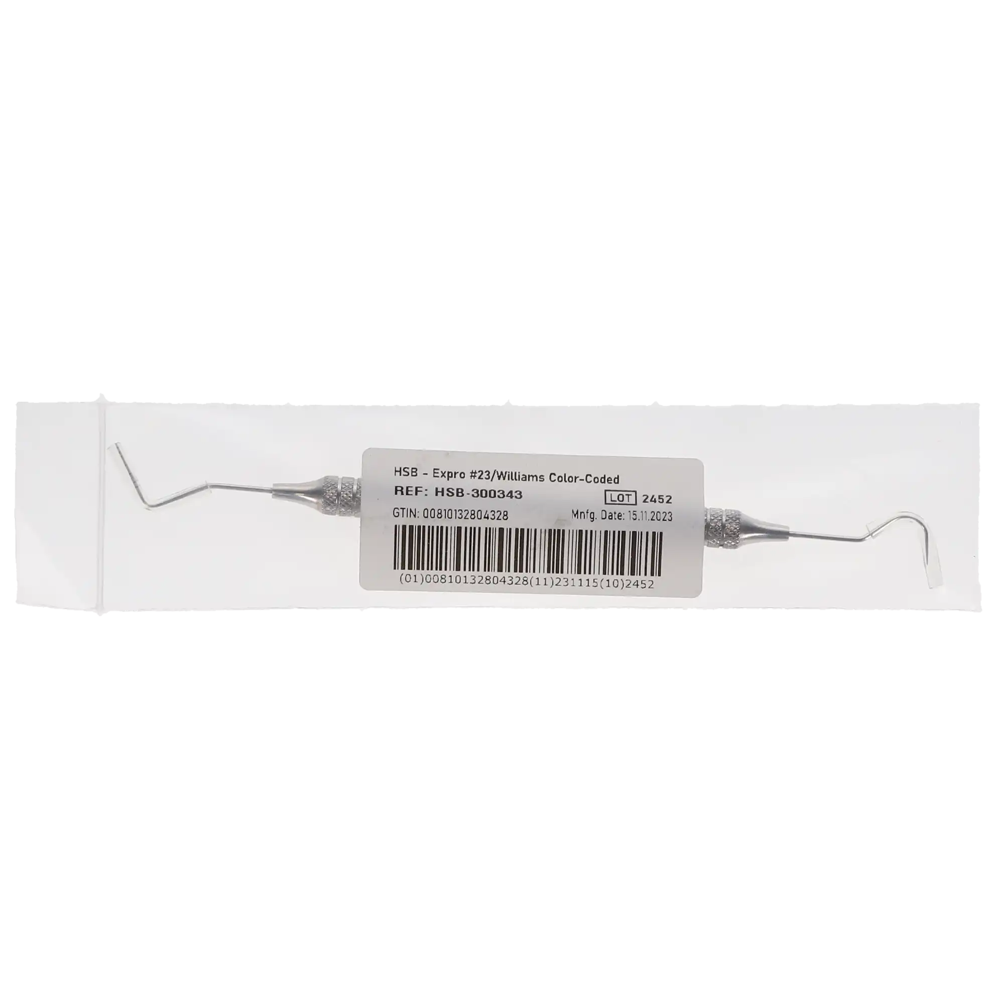 Expro Periodontal Probe, Double-Ended, #23/Williams, Color-Coded, 1/Pk, 300343 thumbnail 4
