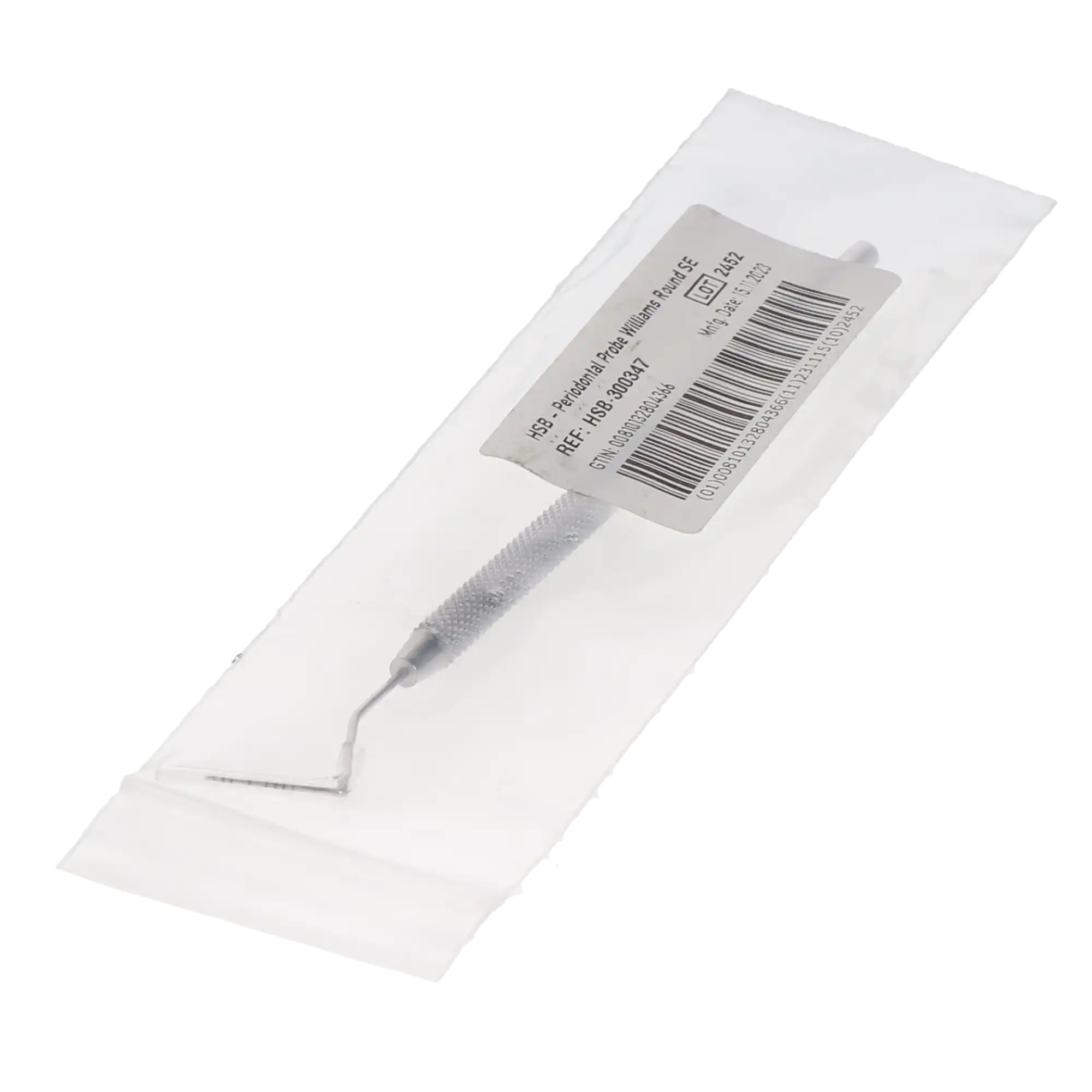 HSB Periodontal Probe, Single-Ended, Williams, Round, Color-Coded, 1/Pk, 300347 thumbnail 3