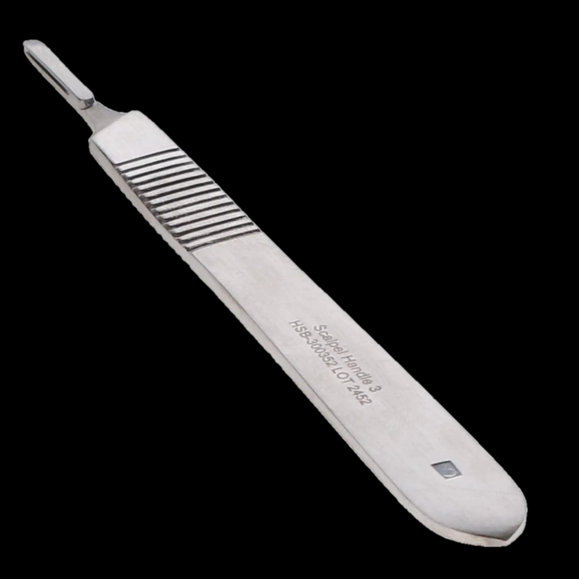 HSB Scalpel Handle #3, Stainless Steel, 1/Pk, 300352 thumbnail 3