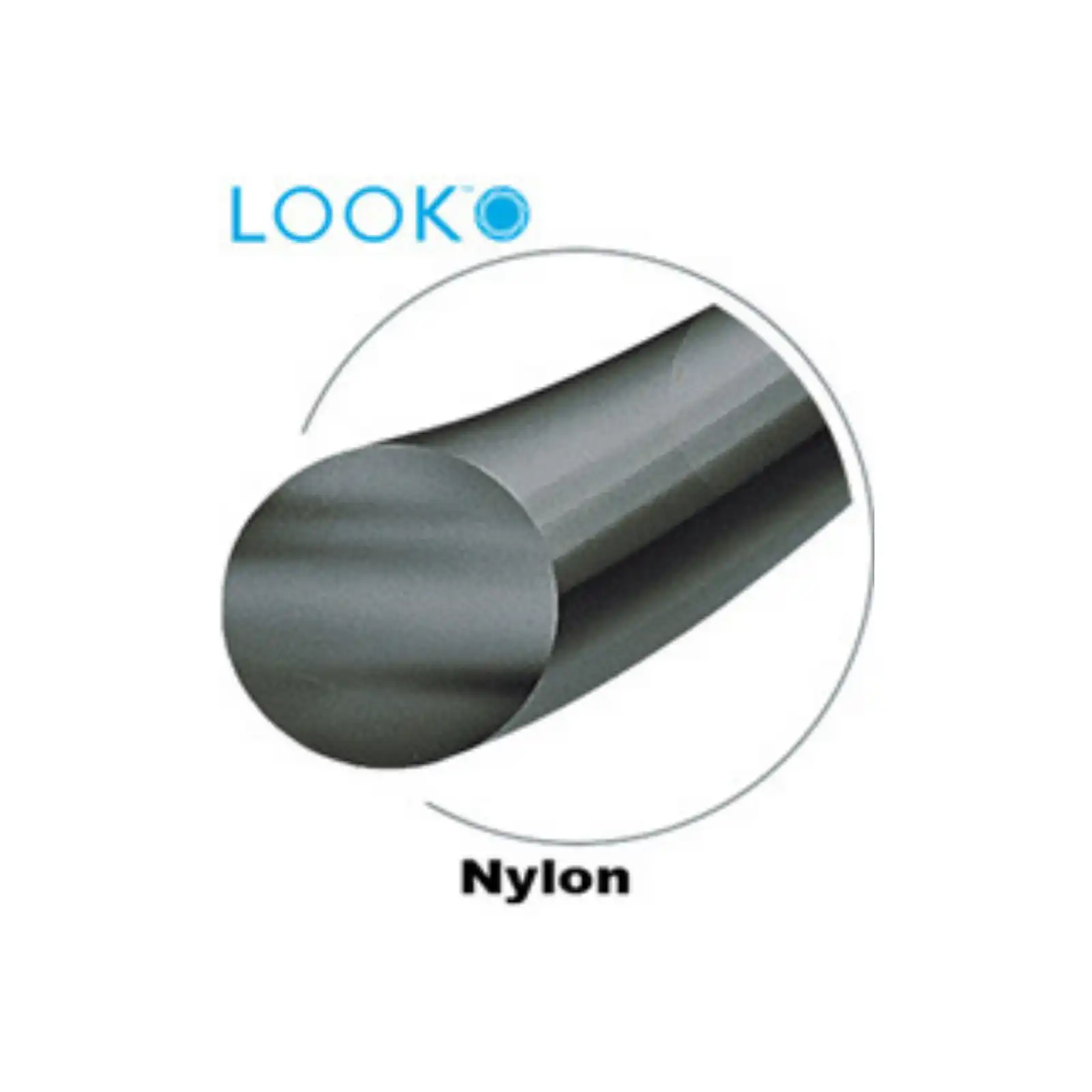 Look Sutures Nylon Black Monofilament 5/0 (USP) with PC31 Reverse Cutting Needle, 18" (45 cm), 12/Box - Look Sutures - Suture Nylon Black Mono 5/0 PC31 18" 12/Box - Image 1