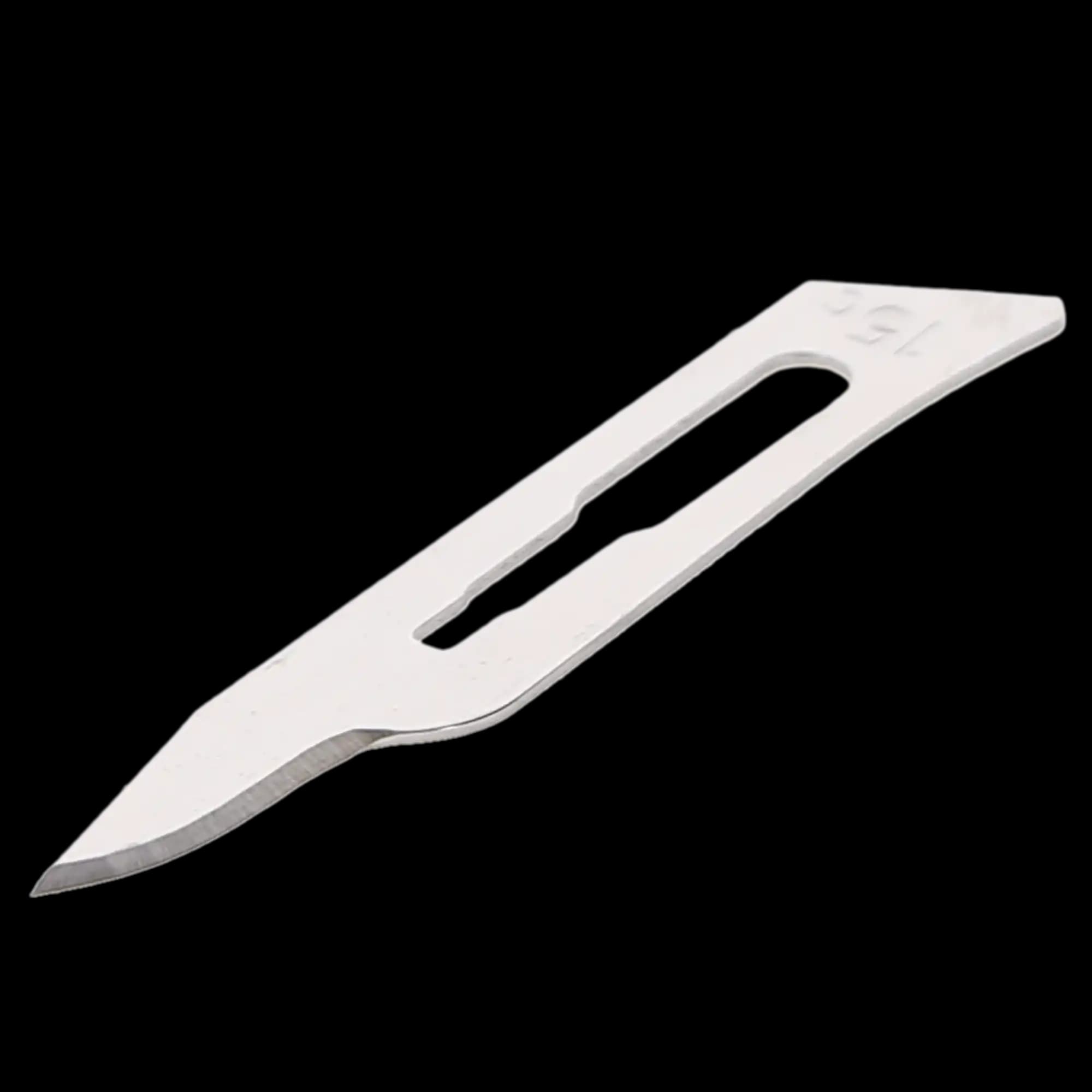 House Brand Dentistry Sterile Surgical Blades, Carbon Steel, #15C, 100/Box - Sterile, Surgical Blades, Carbon Steel, # 15C, 100/Pk - Image 1