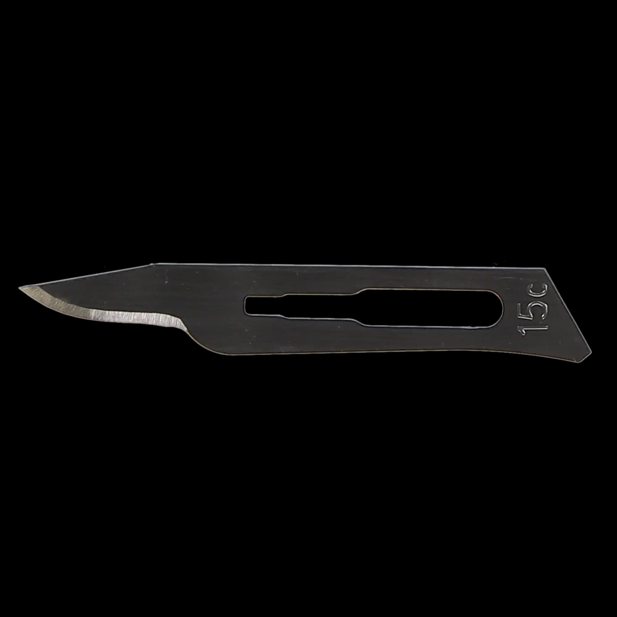 House Brand Dentistry Sterile Surgical Blades, Carbon Steel, #15C, 100/Box thumbnail 5