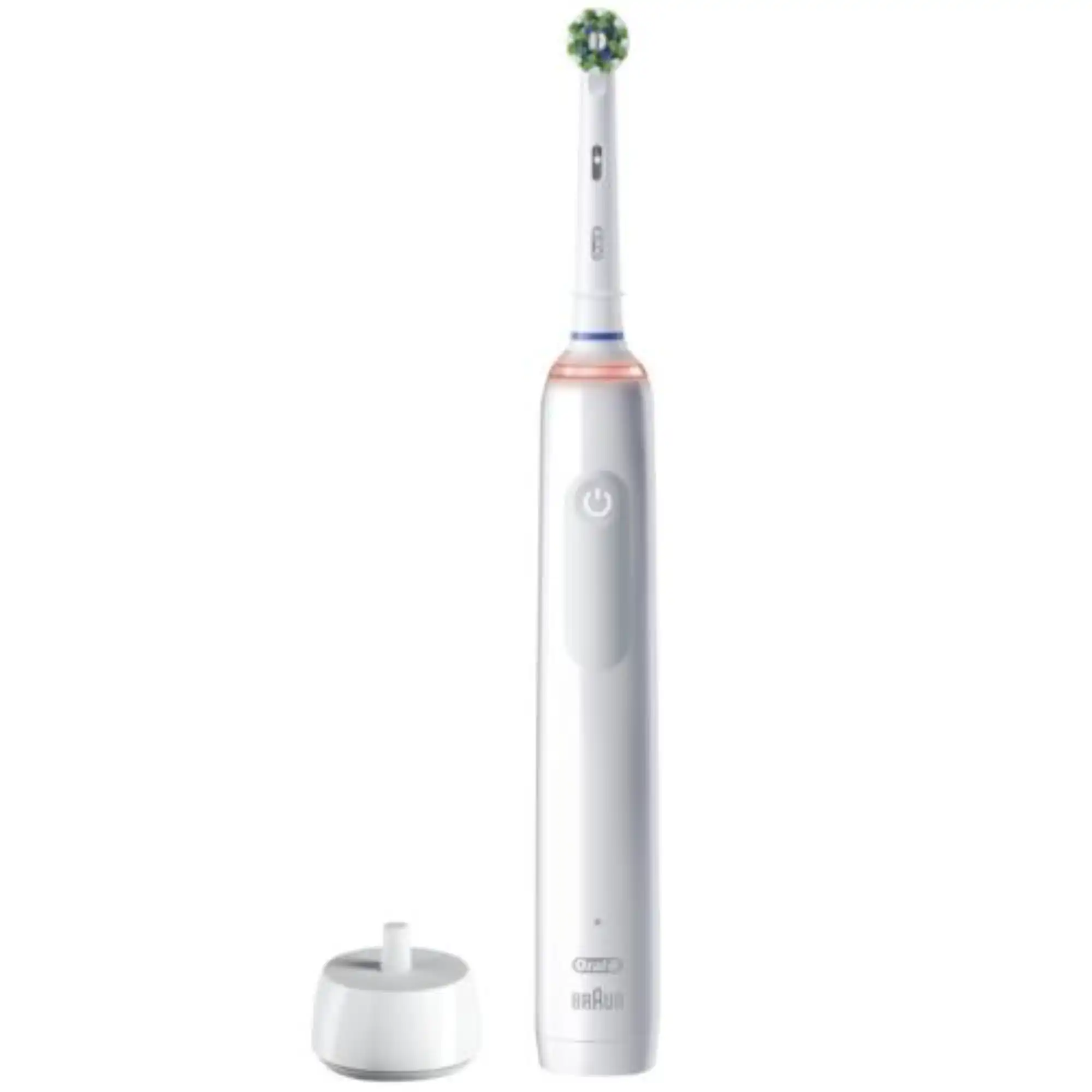 Oral-B Smart 1500 Electric Rechargeable Toothbrush, White, with Charger and 1 CrossAction Brush Head, 3/Case thumbnail 2