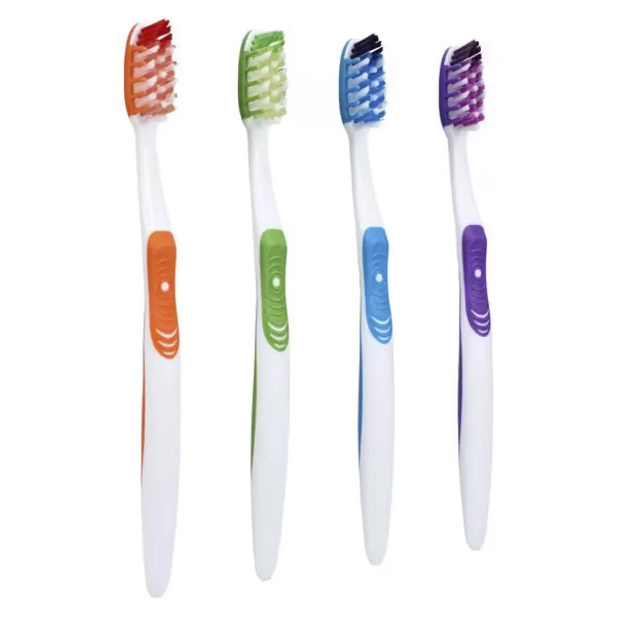 P&G CrossAction Compact Toothbrush, Soft, 23 Bristles, Assorted Colors (Orange, Turquoise, Green, Dark Blue), 12/Bx, 80335608 - P&G - CrossAction Compact Toothbrush, 23 Soft, 4 Assorted Colors: Orange, Turquoise, Green & Dark Blue, 12/bx (Old #s 80335608) - Image 1