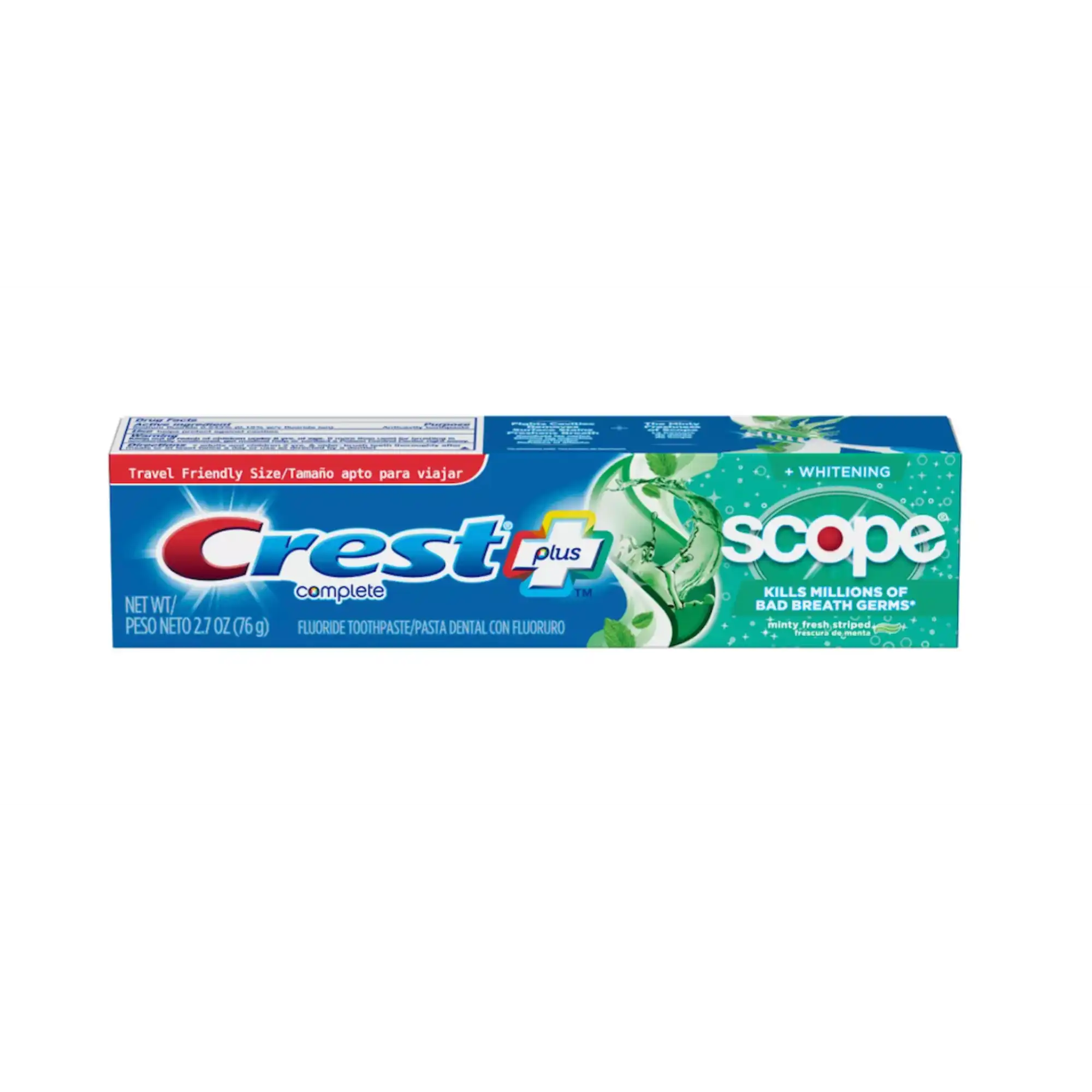 Crest Complete Whitening + Scope Toothpaste, Minty Fresh, 2.7 oz Tube, 24/Case - P&amp;G - Crest Complete Whitening + Scope Toothpaste, Minty Fresh, 2.7 oz, 24/cs - Image 1