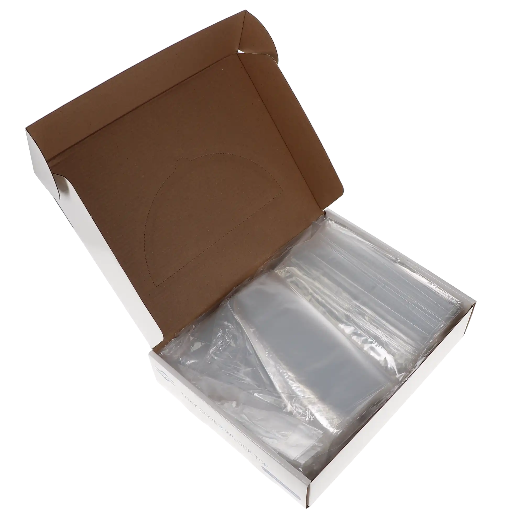 Clear Plastic Tray Sleeves, Lock-Top, Size F, 7.5" x 10.5", 500/Pk, 108131 thumbnail 2