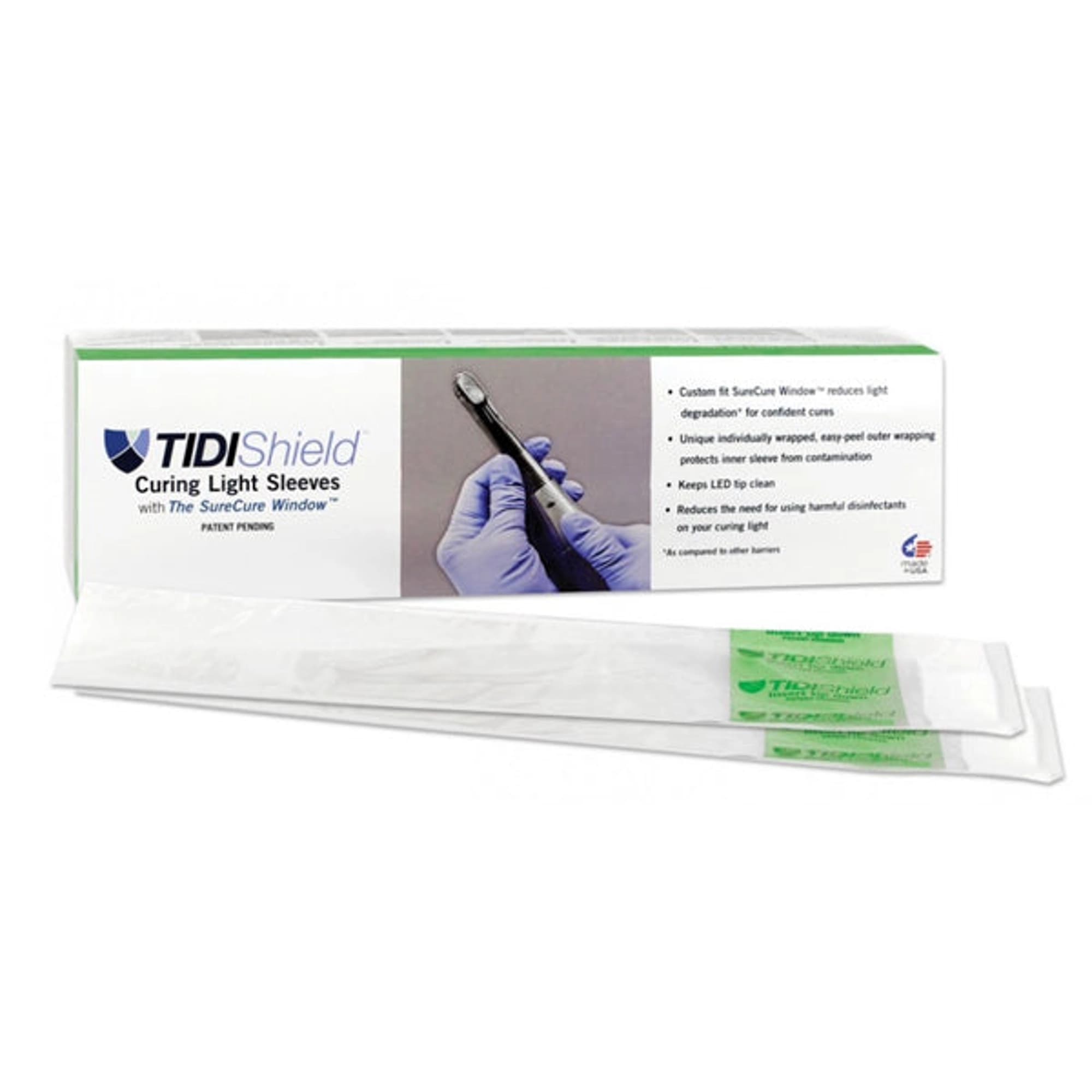 TIDIShield Curing Light Sleeve for Dentsply Smartlite Max, Clear, Single-Use, 500/Pk, 21103 - TIDIShield Curing Light Sleeve Dentsply Smartlite Max 500/Pk, 21103 - Image 1