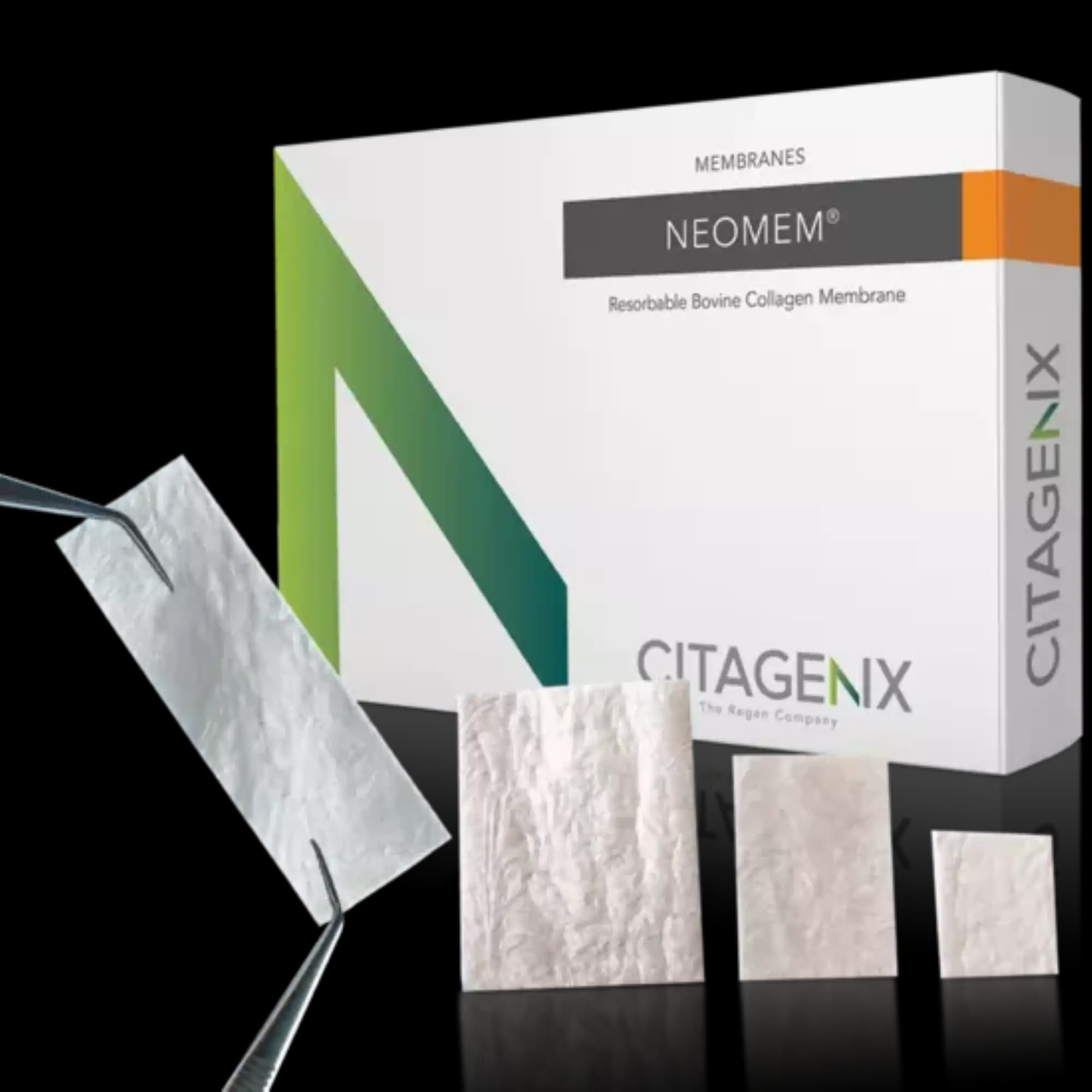 Citagenix Neomem Resorbable Collagen Membrane, 30 x 40 mm, N3040 - Citagenix - Membrane Bovine Collagen - Neomem 30x40mm Resorbable collagen membrane - Image 1
