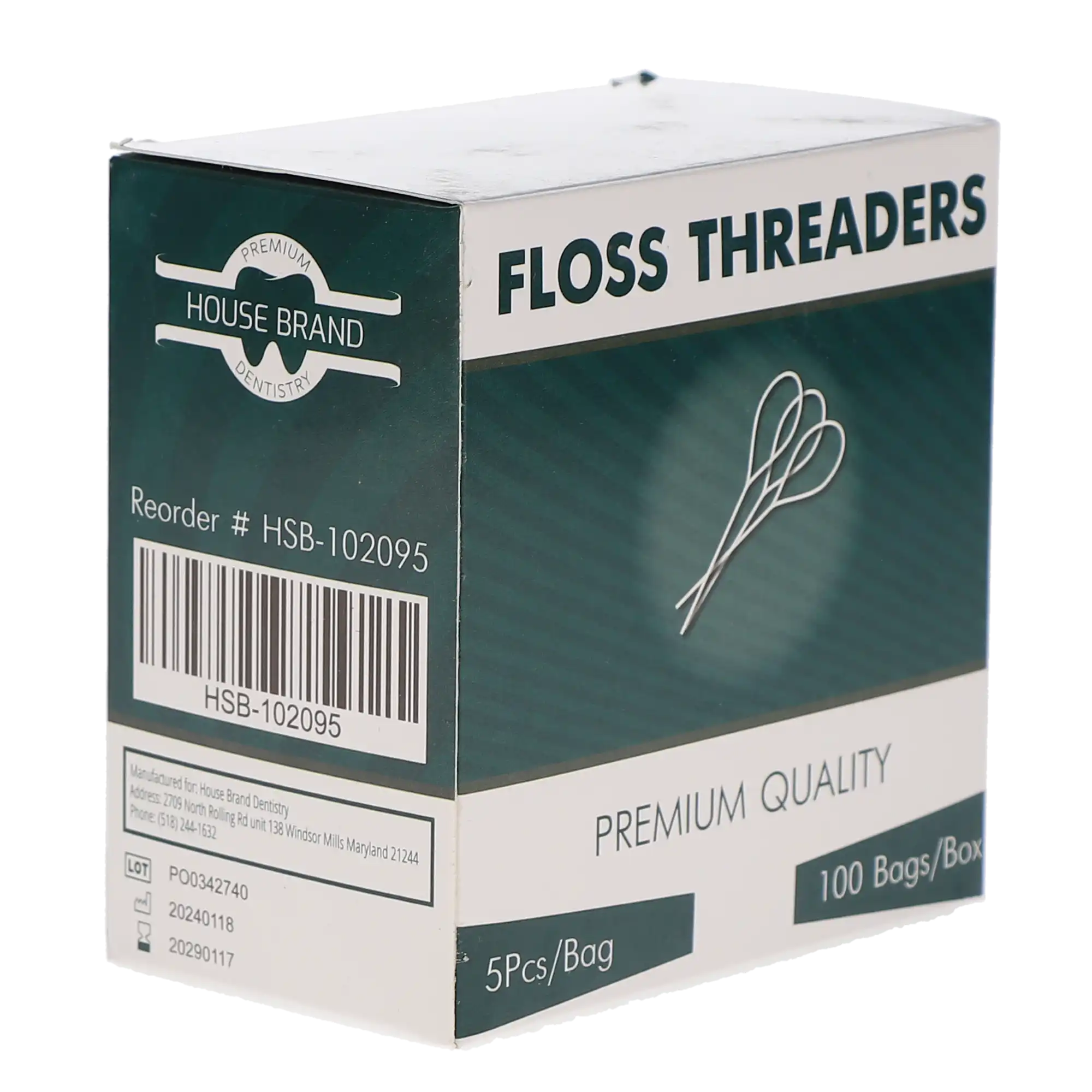 GUM Eez-Thru 840PUAA Type Floss Threaders, 500/Pk, 102095 thumbnail 3