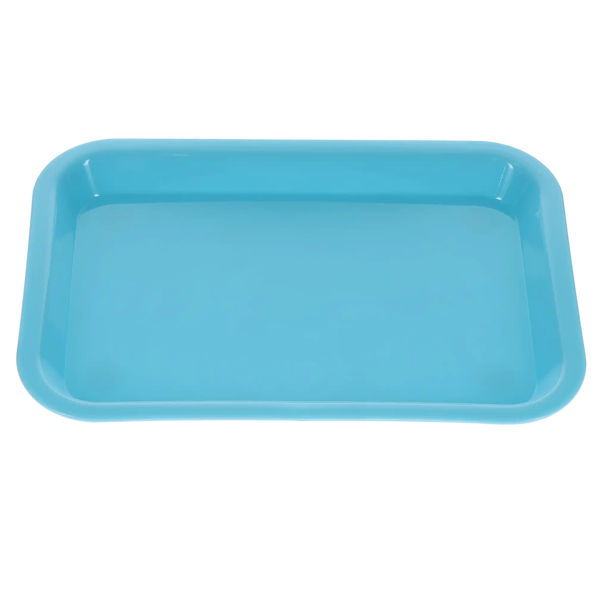 Set-Up Plastic Flat Trays, # F, Mini, Baby Blue, 1/Pk, 108156 thumbnail 2