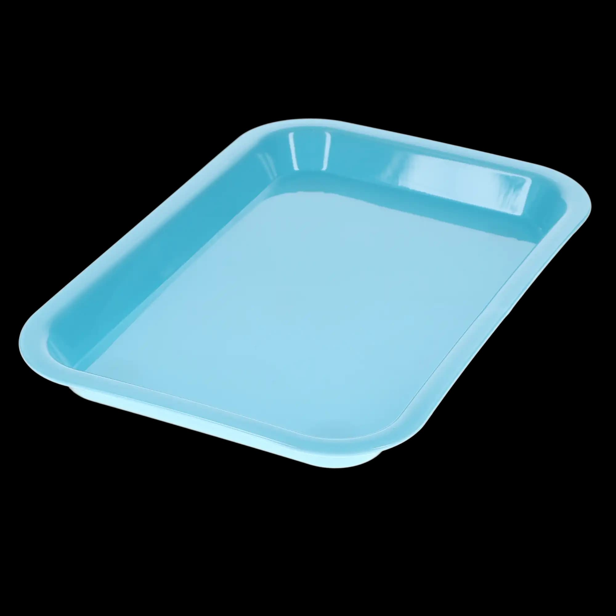 Set-Up Plastic Flat Trays, # F, Mini, Baby Blue, 1/Pk, 108156 thumbnail 5