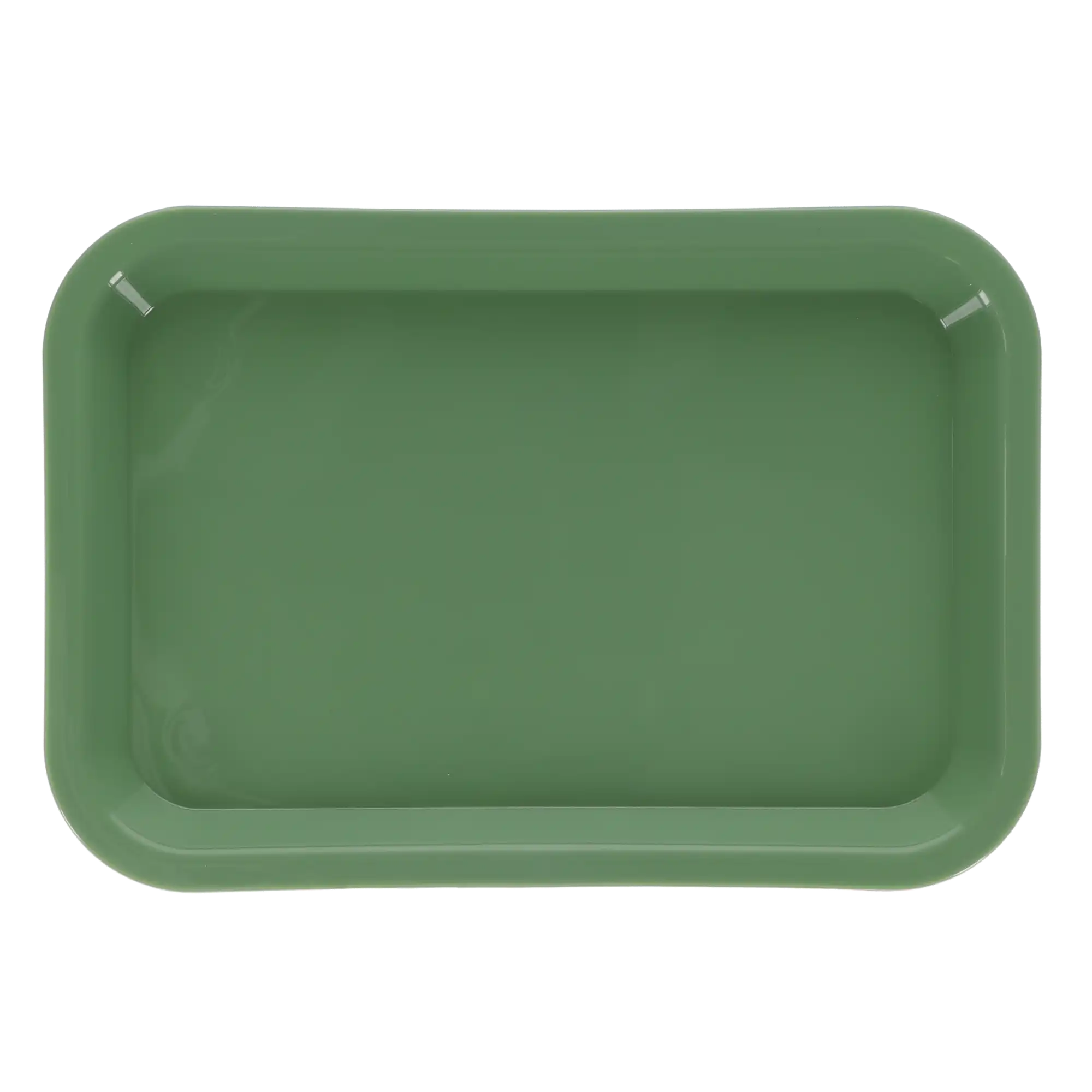 HSB Set-Up Plastic Flat Tray, #F, Mini, Neon Green, 1/Pk, 108157 thumbnail 2