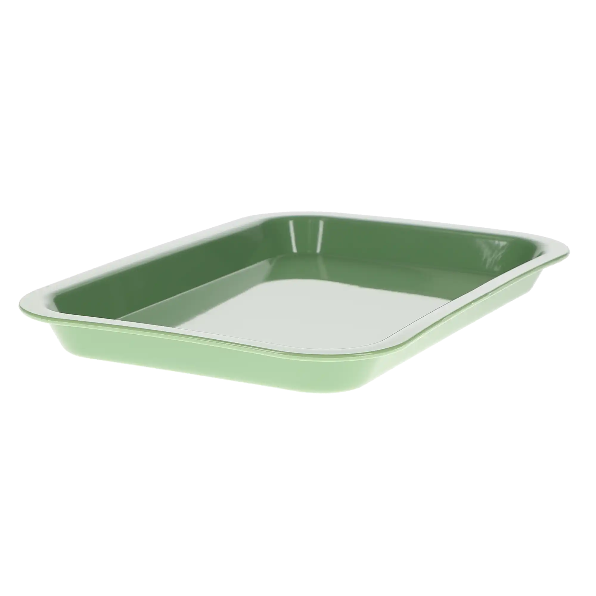 HSB Set-Up Plastic Flat Tray, #F, Mini, Neon Green, 1/Pk, 108157 thumbnail 3