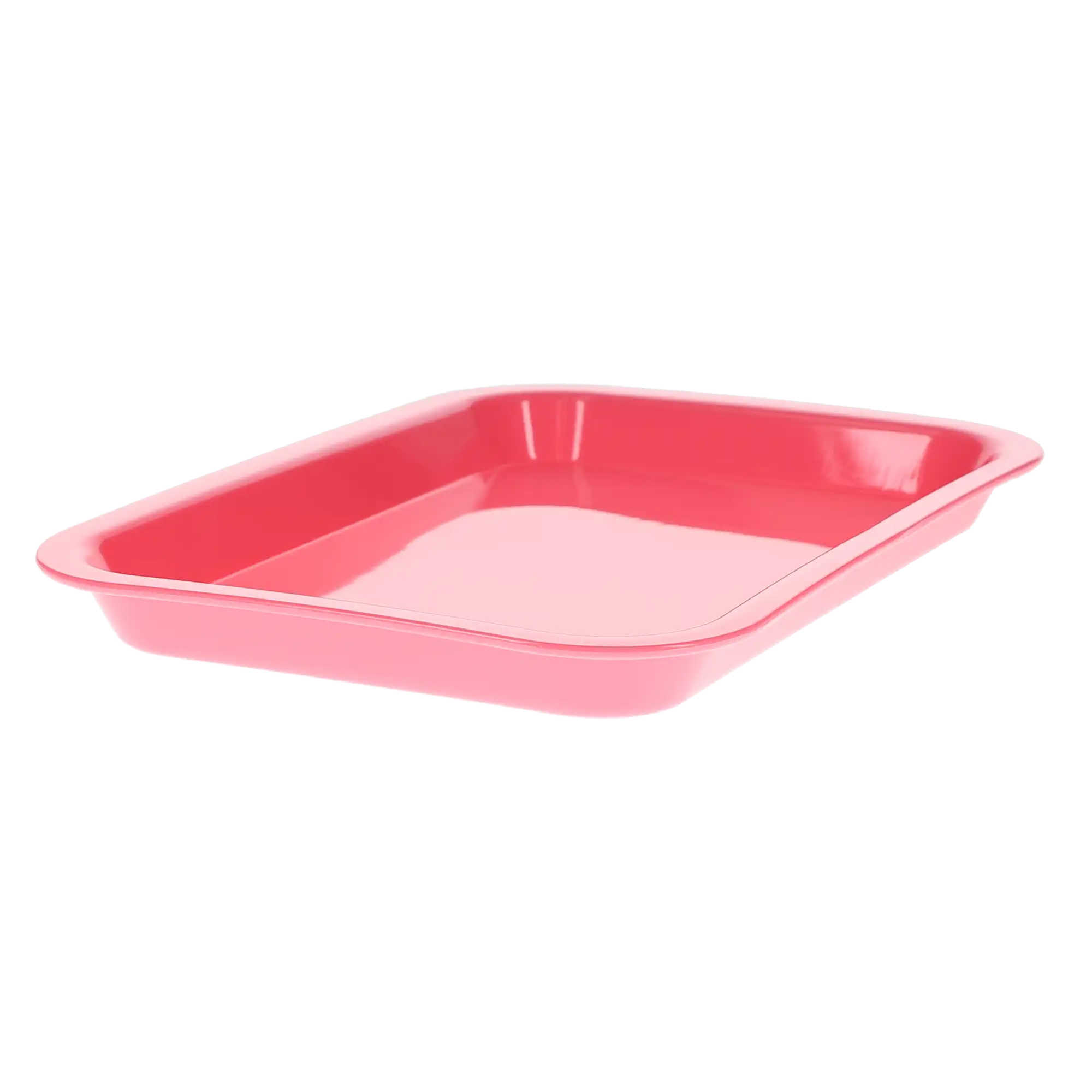 Set-Up Plastic Flat Trays, #F, Mini, Neon Pink, 1/Pk, 108158 thumbnail 2