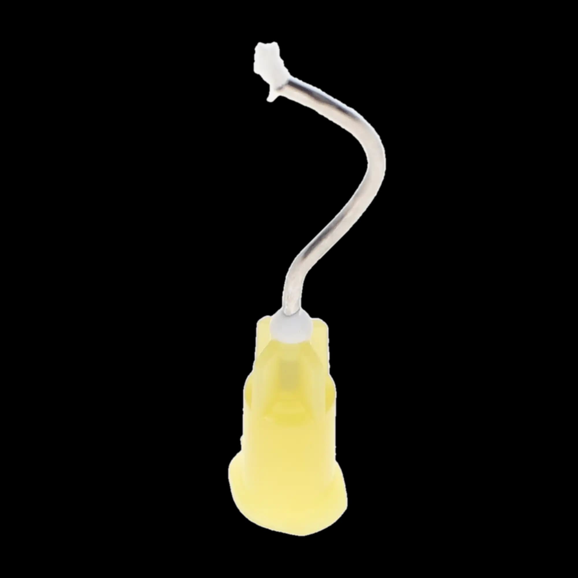 Hemostatic Pre-Bent Infusor Tips, 19 Ga, Yellow, 100/Pk - Hemostatic Pre-Bent Infusor Tips, 19 Ga, Yellow, 100/Pk - Image 1