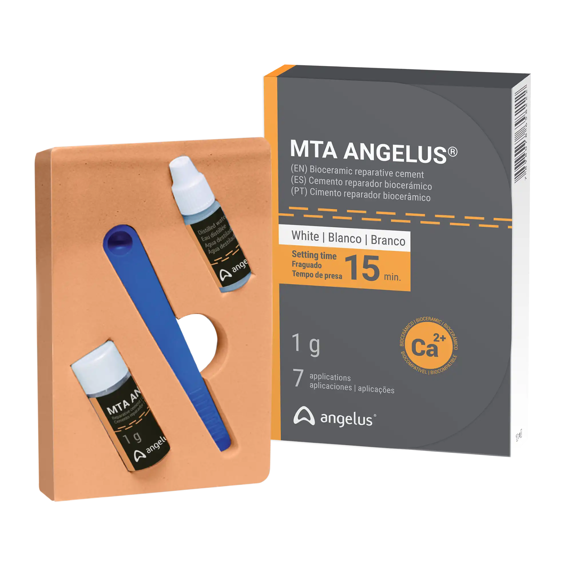 MTA Angelus White Reparative Cement, 1g Vial with 3ml Distilled Water and Measuring Scoop, 7 Doses, Ref 822 thumbnail 8