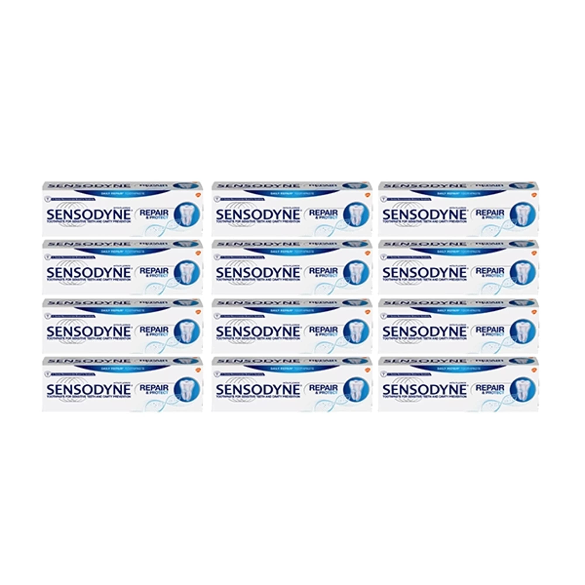 Sensodyne Repair & Protect Toothpaste, 3.4 oz Tube, 6/Pkg, 2 Pkg/Case (12 Tubes Total) - Sensodyne? Repair & Protect Toothpaste, 3.4 oz. tube, 6/pkg, 2 pkg/cs (12 tubes total) - Image 1