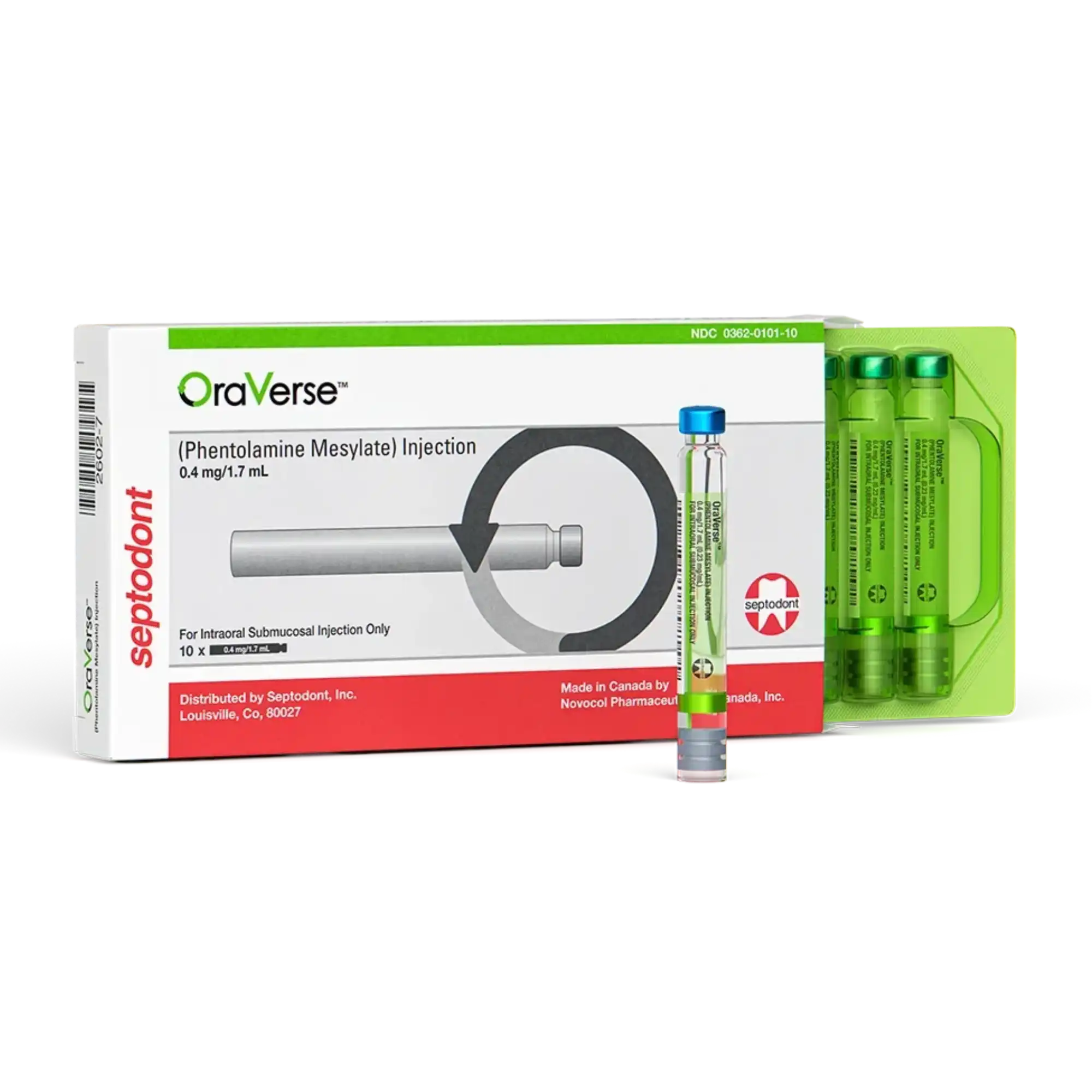 OraVerse (Phentolamine Mesylate) Local Anesthesia Reversal Agent, 1.7 mL Cartridges, 10/Box, 99210 thumbnail 6