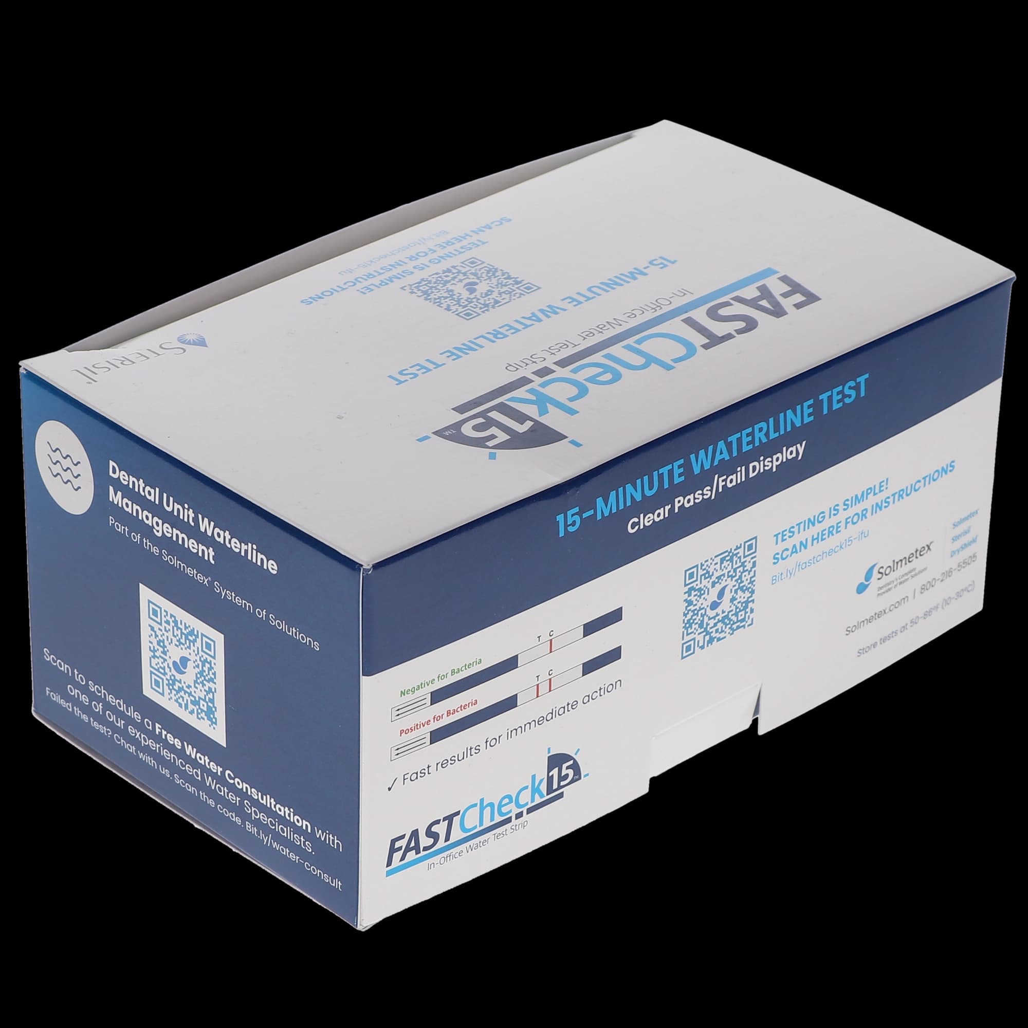 Sterisil FastCheck15 In-Office Dental Unit Waterline Test Strips, 15-Minute Results, 6/Box, FC15-6 thumbnail 11