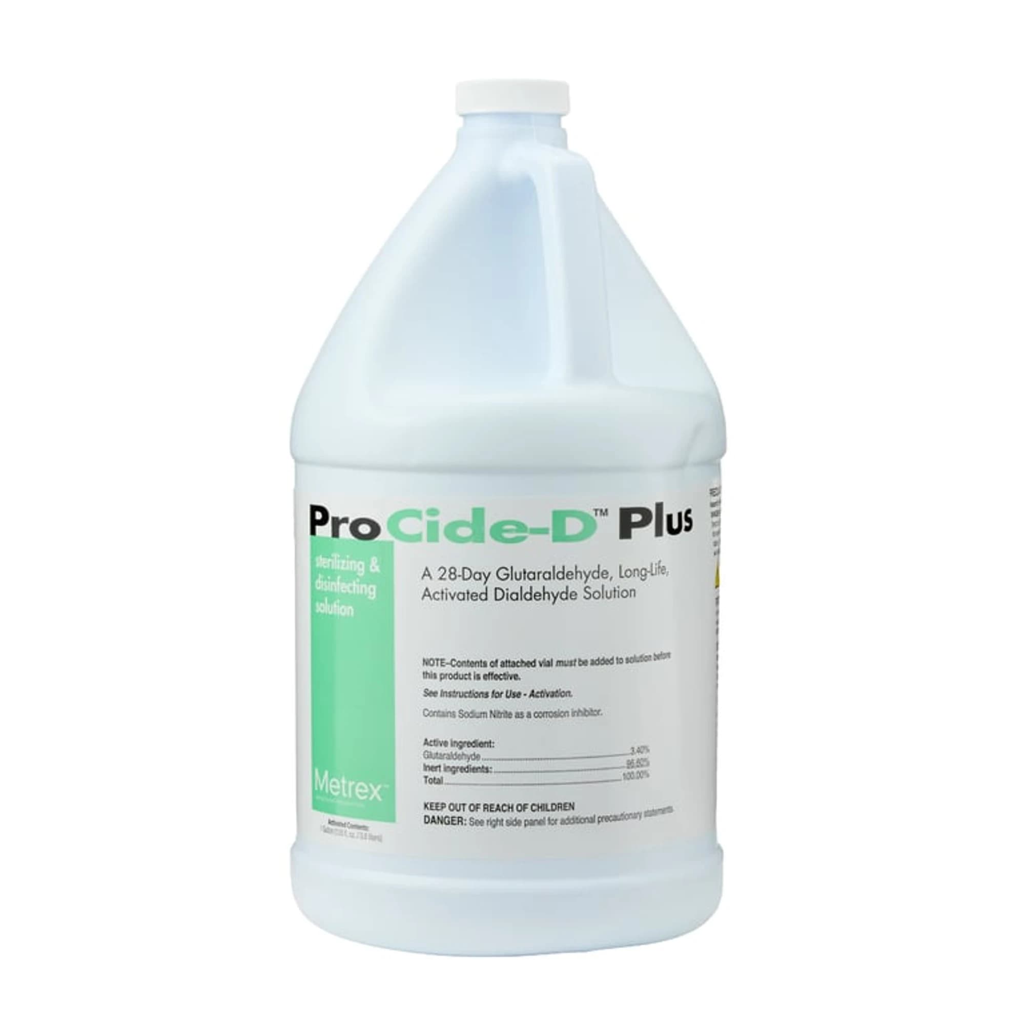 Metrex ProCide-D Plus 3.4% Glutaraldehyde Sterilant Solution with Activator, 1 Gallon Bottle (10-3260) thumbnail 7