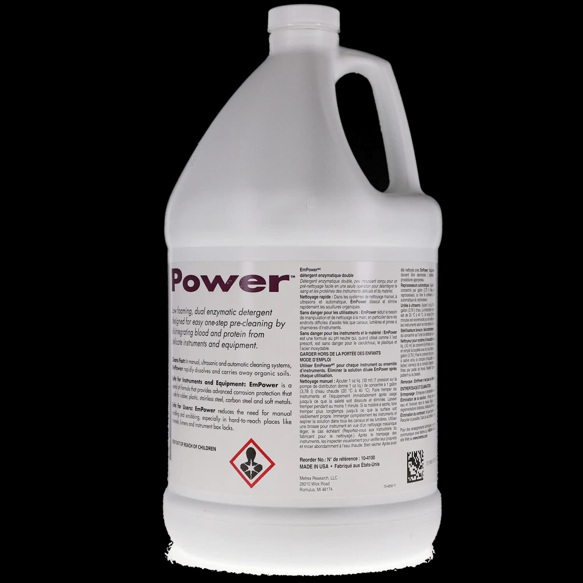 Metrex EmPower Dual Enzyme Detergent, 1 Gallon, Ocean Breeze, 1/Pk, 10-4100 thumbnail 5