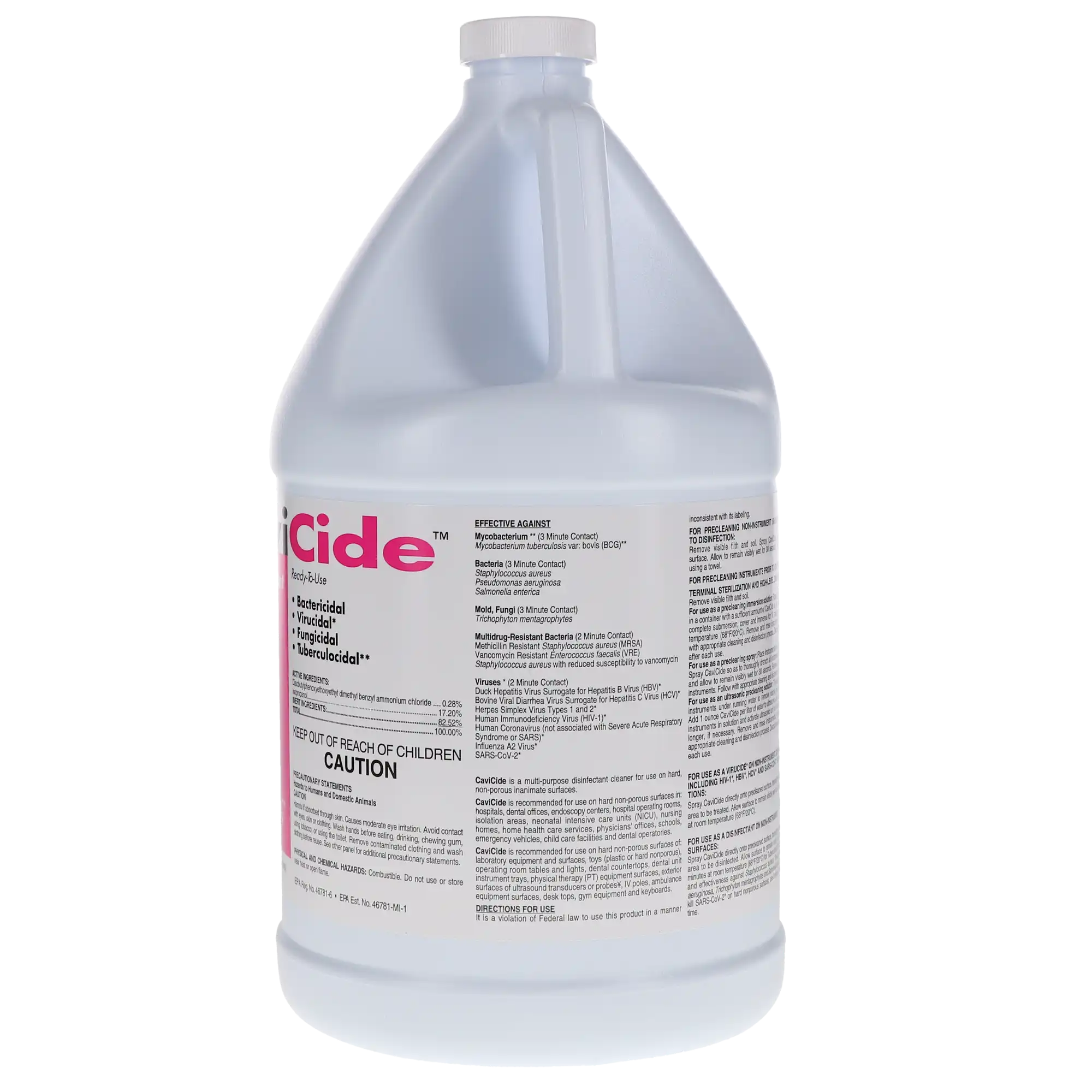 Metrex CaviCide Surface Disinfectant, Ready-to-Use, 1 Gallon Bottle thumbnail 8