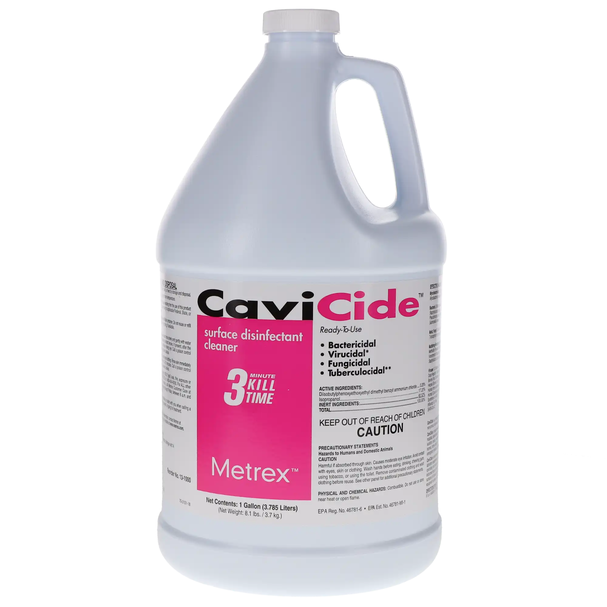 Metrex CaviCide Surface Disinfectant, Ready-to-Use, 1 Gallon Bottle thumbnail 9