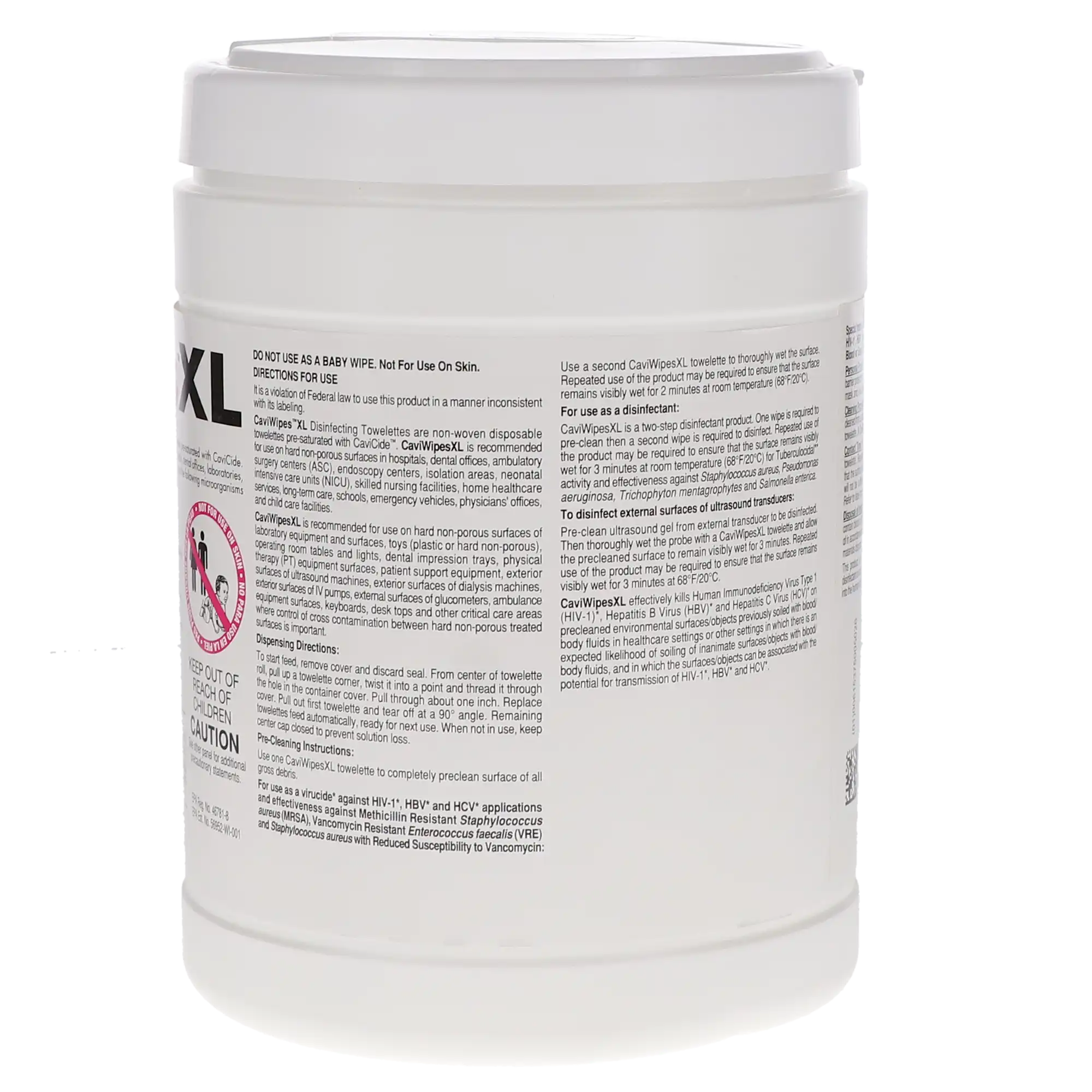 CaviWipes XL Disinfecting Towelettes, 9" x 12", 65/Canister, EPA 46871-8 thumbnail 8