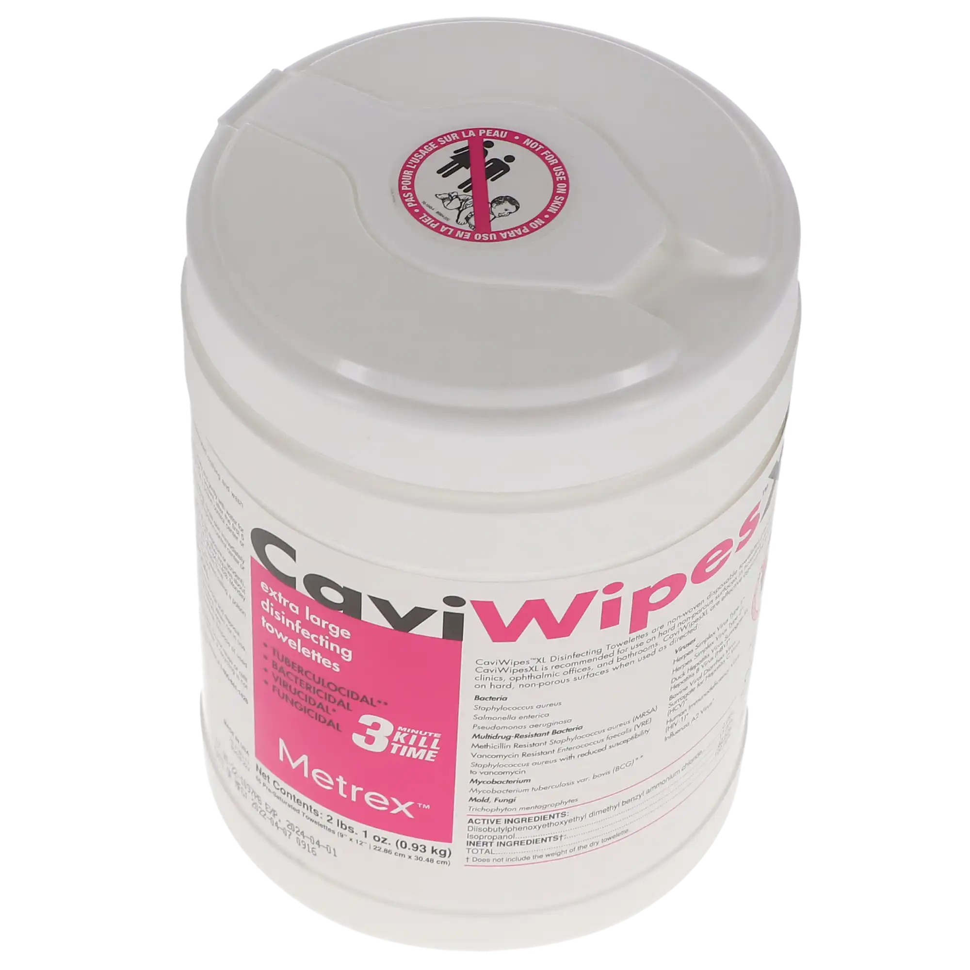 CaviWipes XL Disinfecting Towelettes, 9" x 12", 65/Canister, EPA 46871-8 thumbnail 9