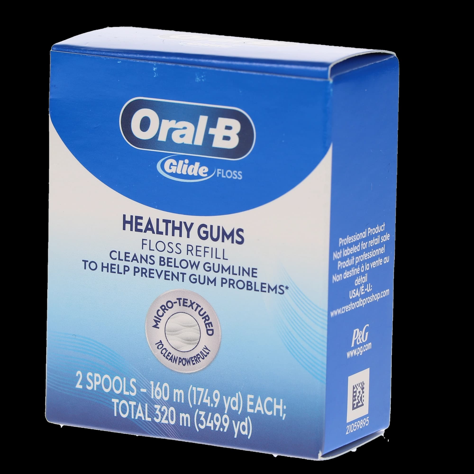 Oral-B Glide Healthy Gums Floss Refill, Unflavored, 160m per Spool, 2 Spools/Box, 80779742 thumbnail 5