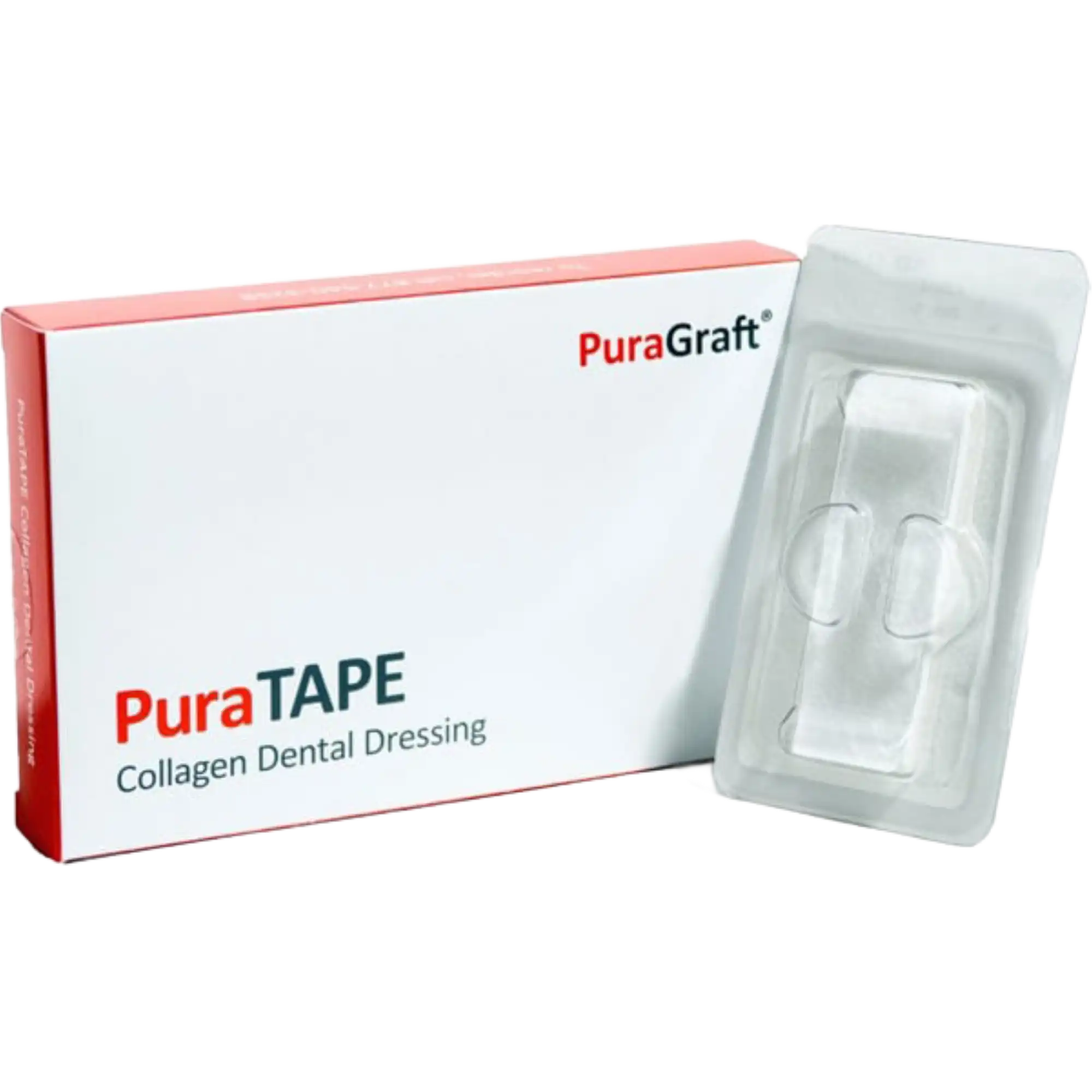 Puragraft Puratape Collagen Dressing, 1 cm x 3 cm, Sterile, Resorbable, 10/Box, PGTPE1 - Puratape Collagen Dressing 1X3Cm 10/Bx, PGTPE1 - Image 1
