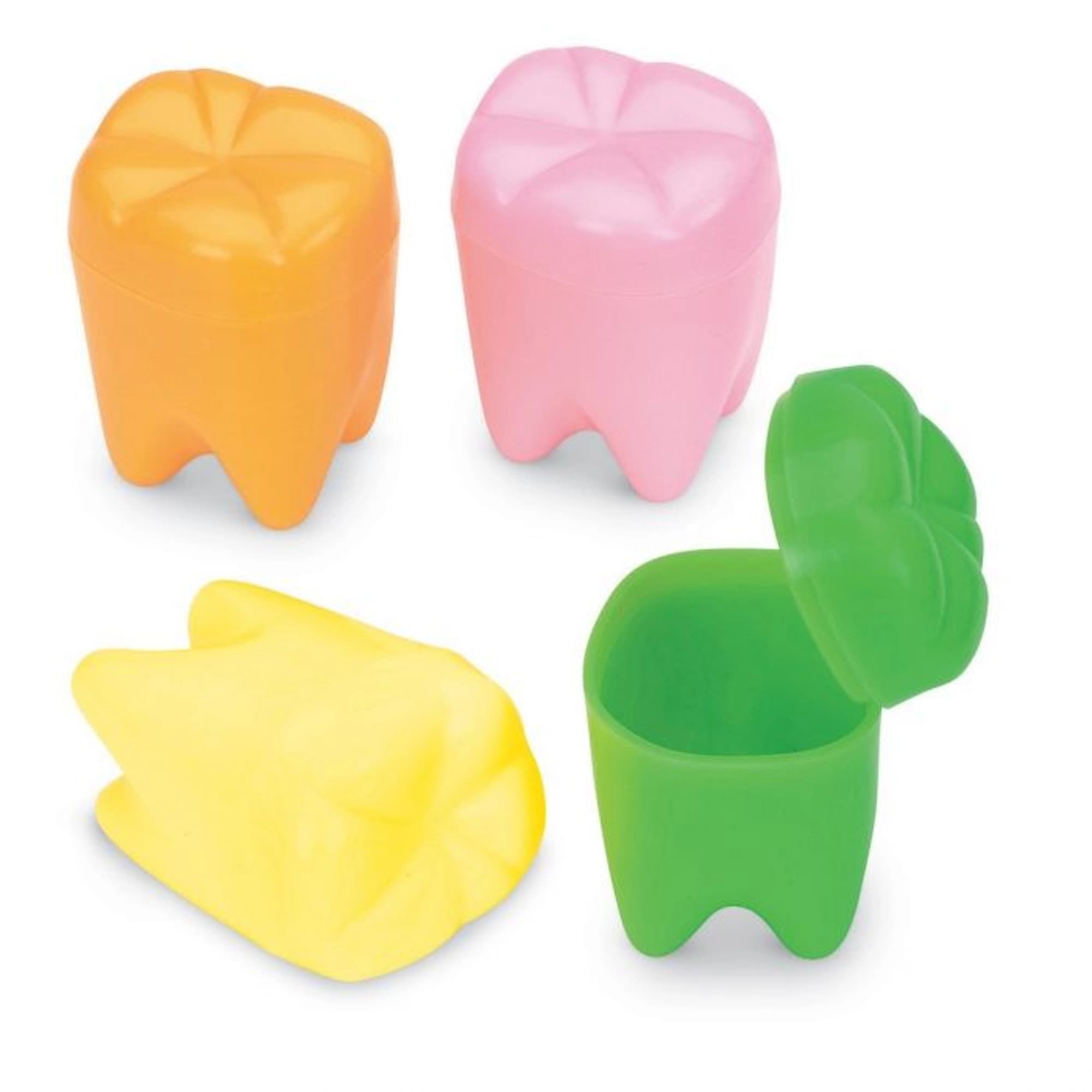 Smile Makers Rainbow Tooth Holders, Assorted Colors, 144/Box, DEN144 - Rainbow Tooth Holders 144/Bx, DEN144 - Image 1