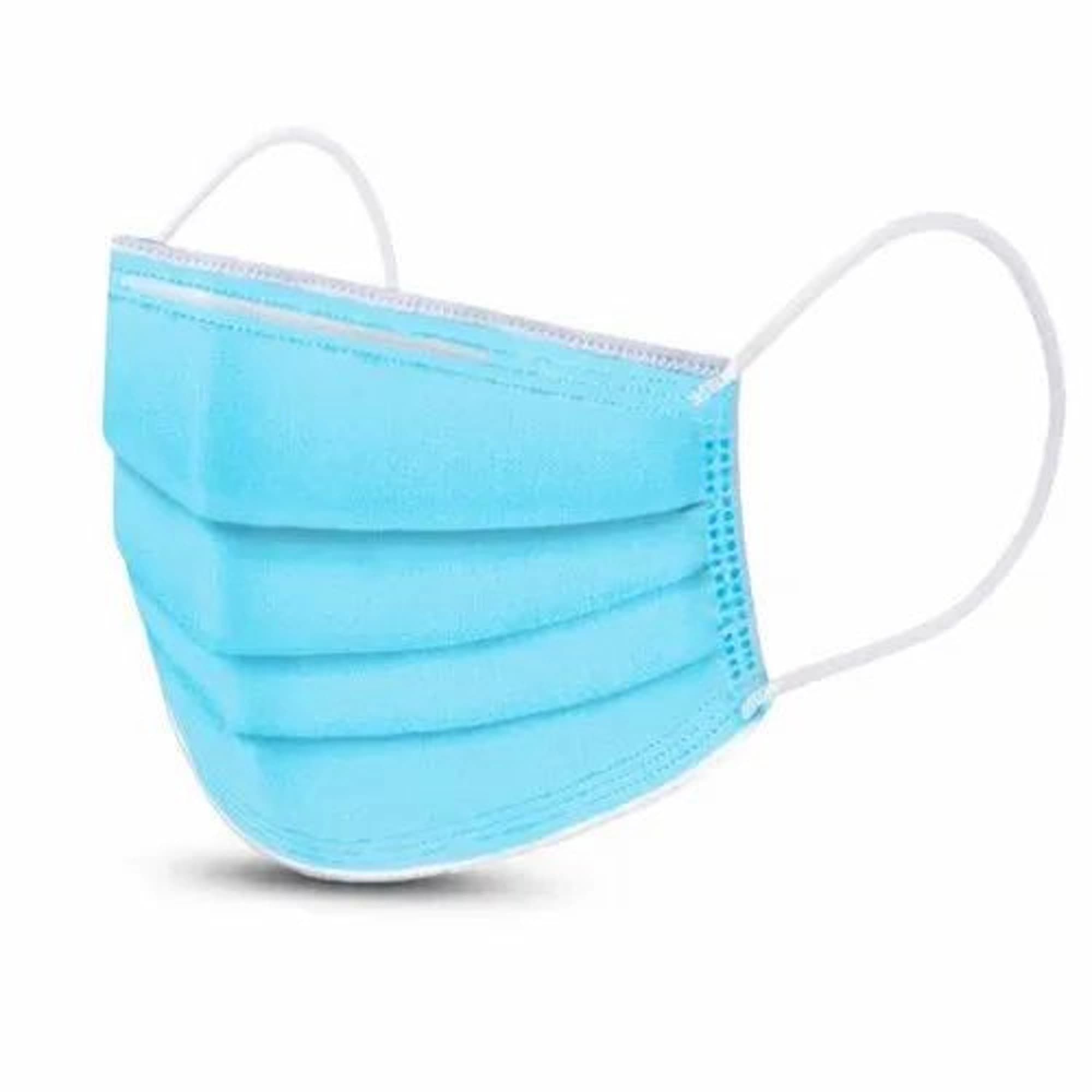 Quala Earloop Face Mask, Blue, ASTM Level 1, Latex-Free, 50/Box - Quala - Earloop Mask Blue 50/Bx - Image 1